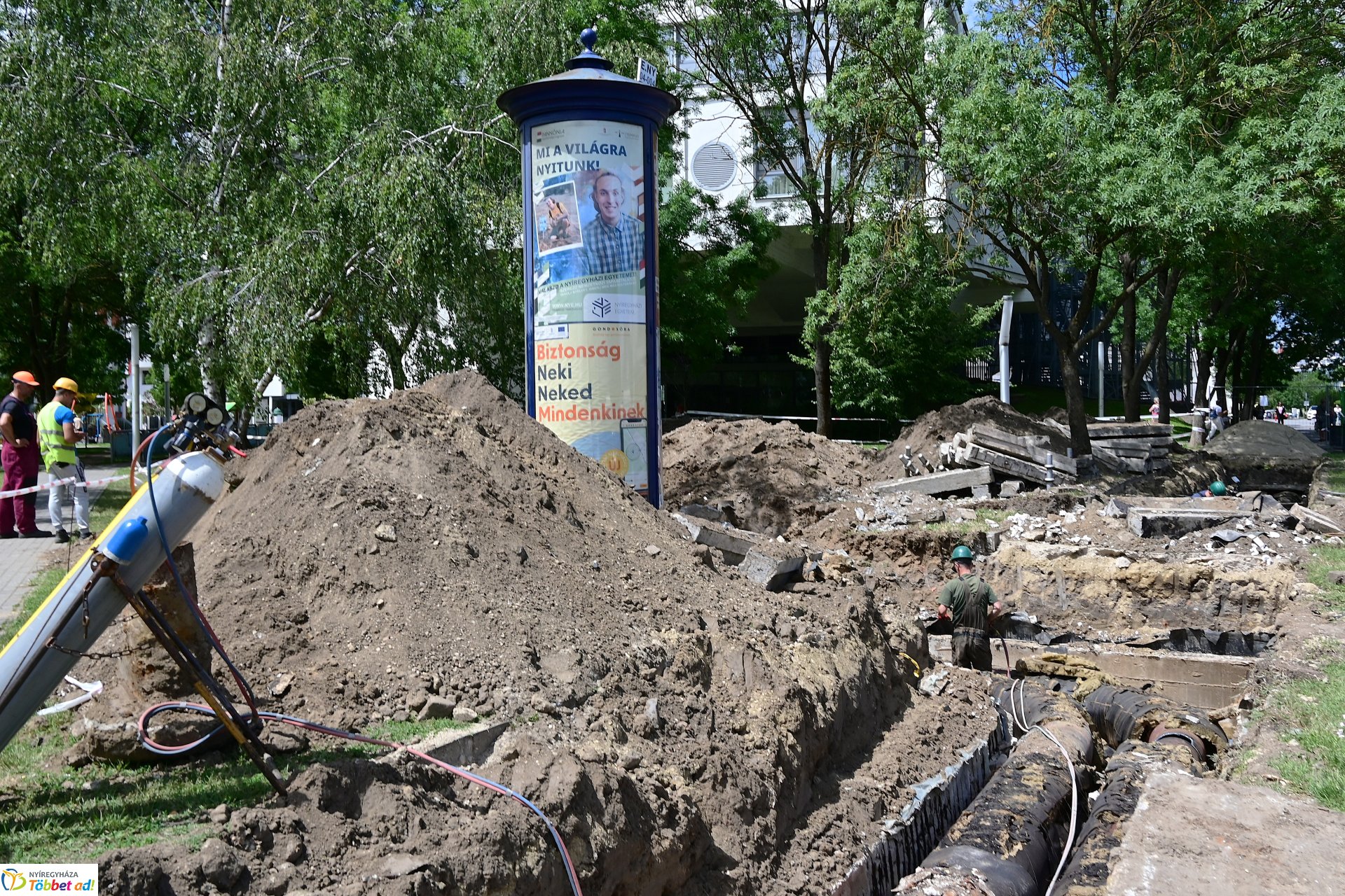 Nyári karbantartás a Nírtávhő Kft-nél
