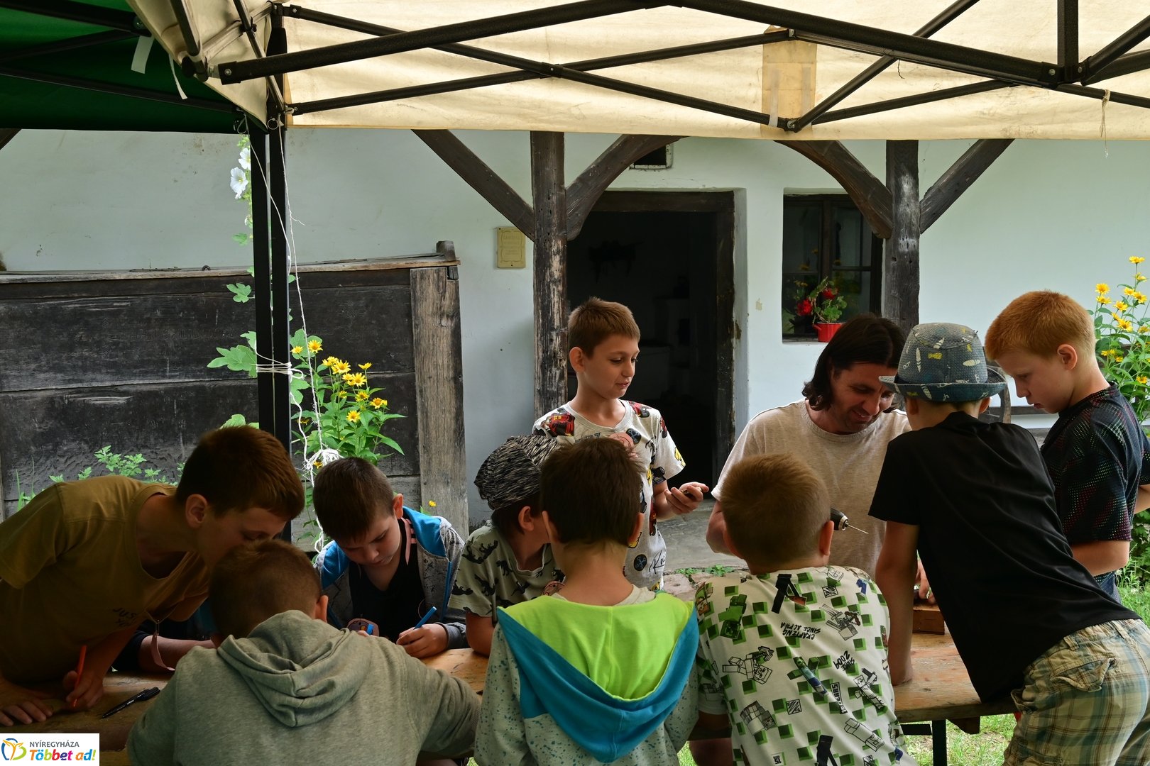 Nyári tábor a múzeumfaluban 2025 júliusában