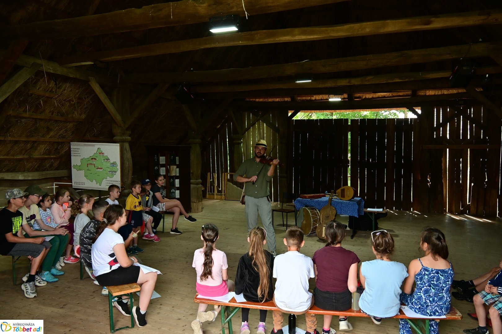 Nyári tábor a múzeumfaluban 2025 júliusában