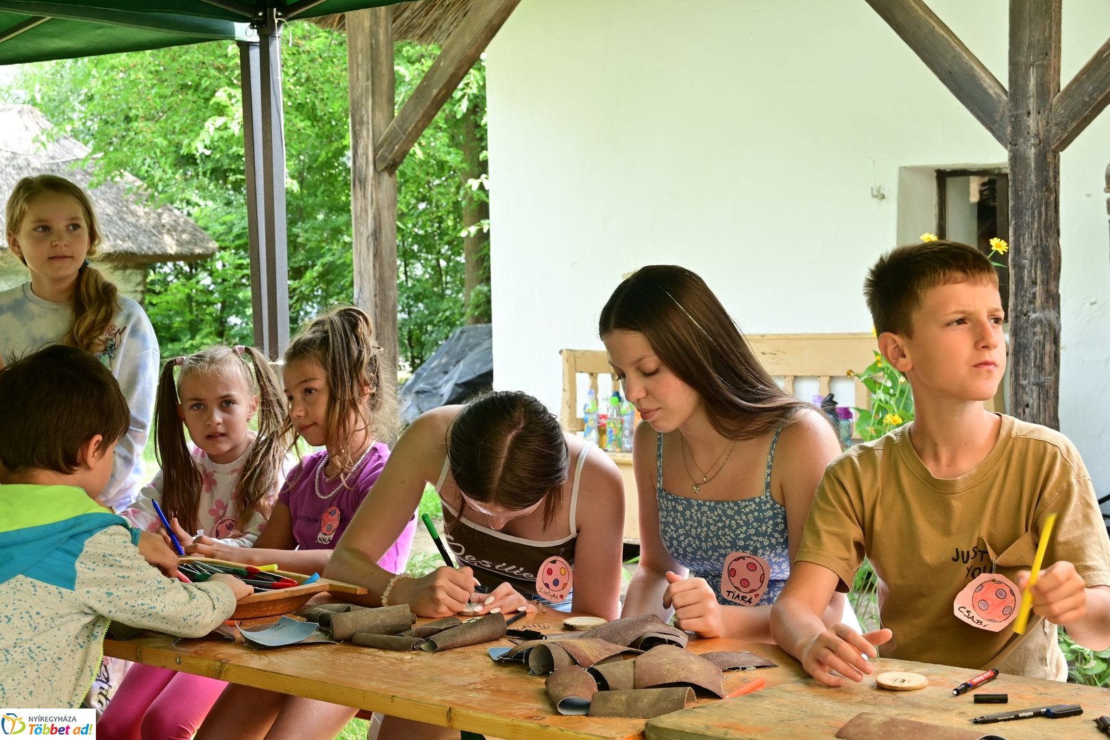 Nyári tábor a múzeumfaluban 2025 júliusában