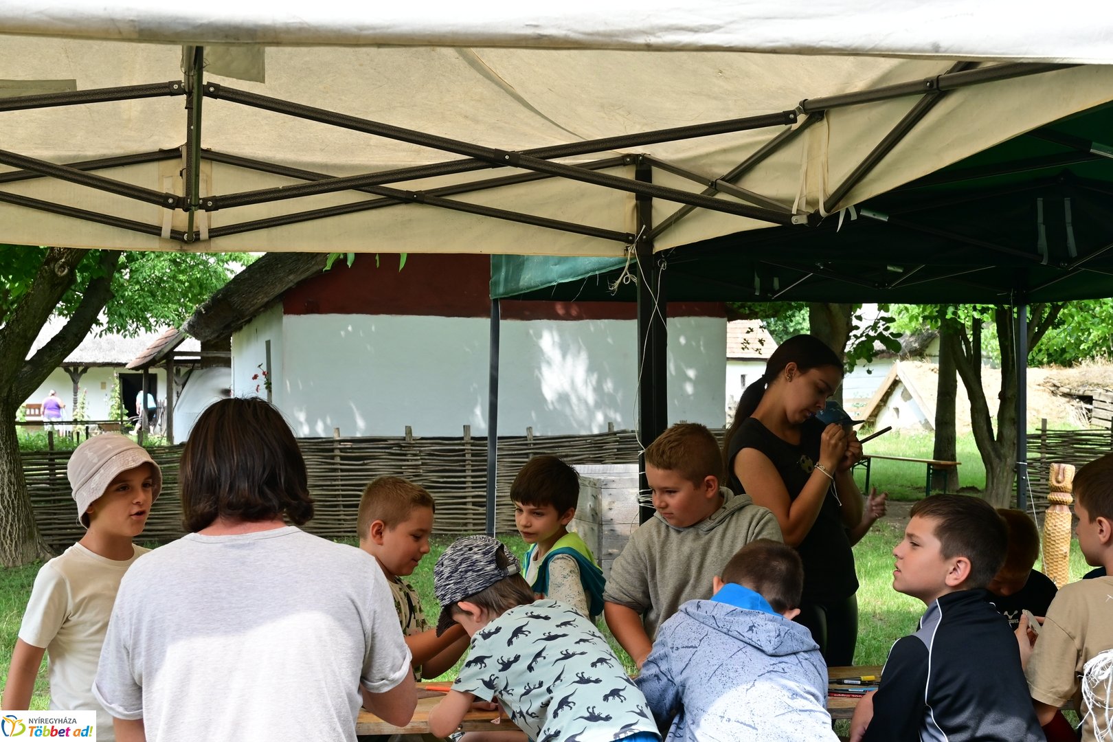 Nyári tábor a múzeumfaluban 2025 júliusában