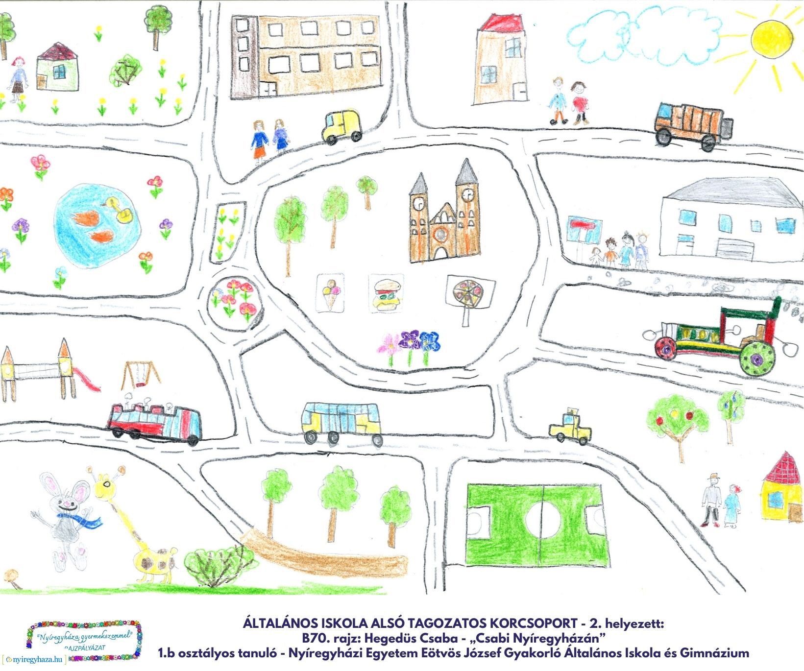 Nyíregyháza gyermekszemmel rajzpályázat