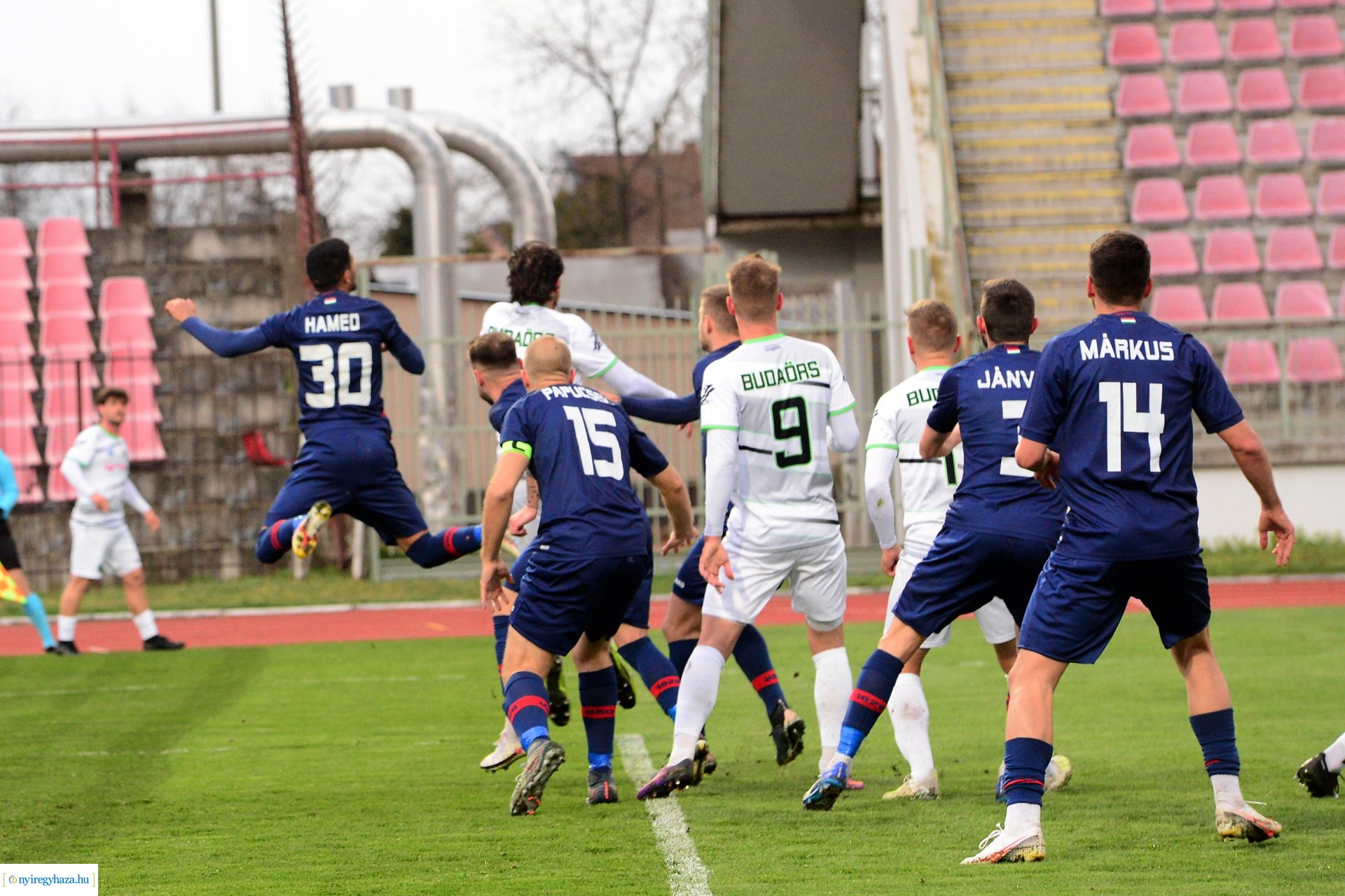 Nyiregyháza Spartacus-Budaörs labdarúgó mérkőzés