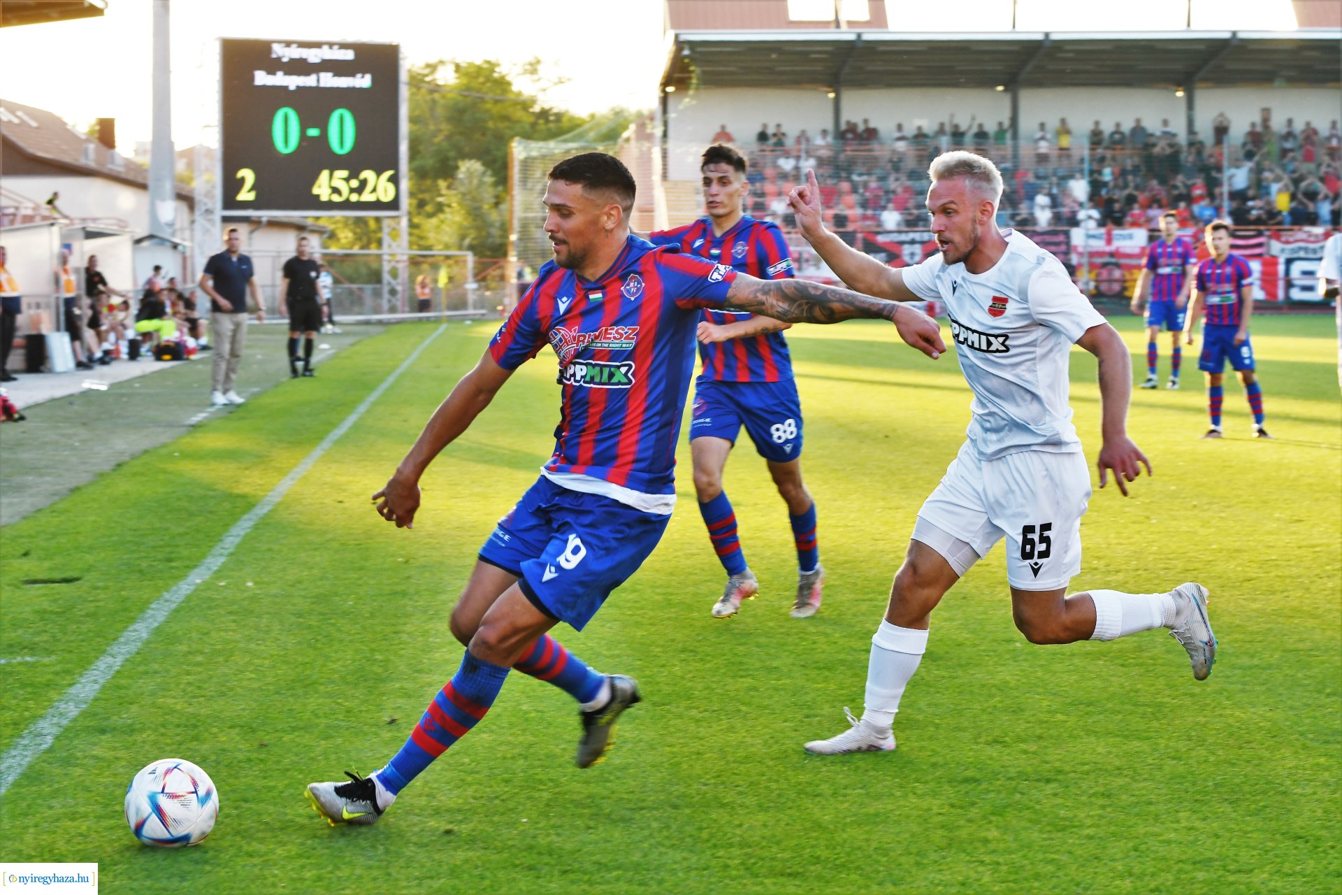 Nyíregyháza Spartacus - Budapest Honvéd labdarúgó mérkőzés