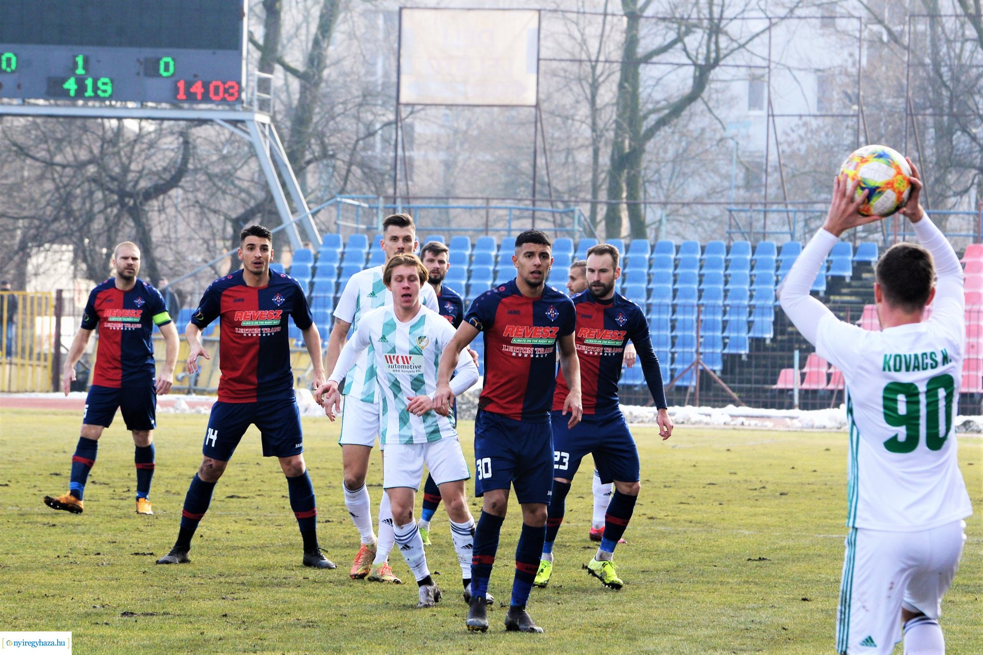 Nyiregyhaza Spartacus - ETO FC Győr labdarúgó mérkőzés