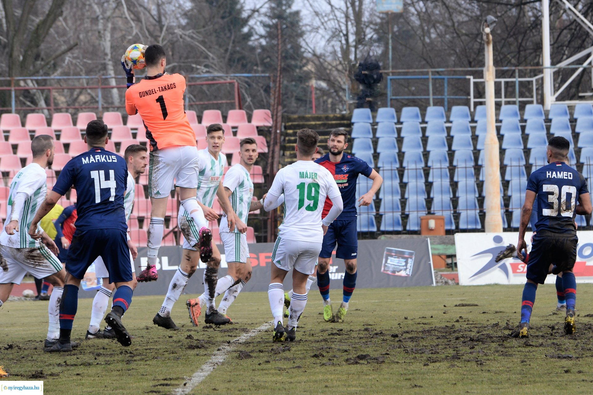 Nyiregyhaza Spartacus - ETO FC Győr labdarúgó mérkőzés