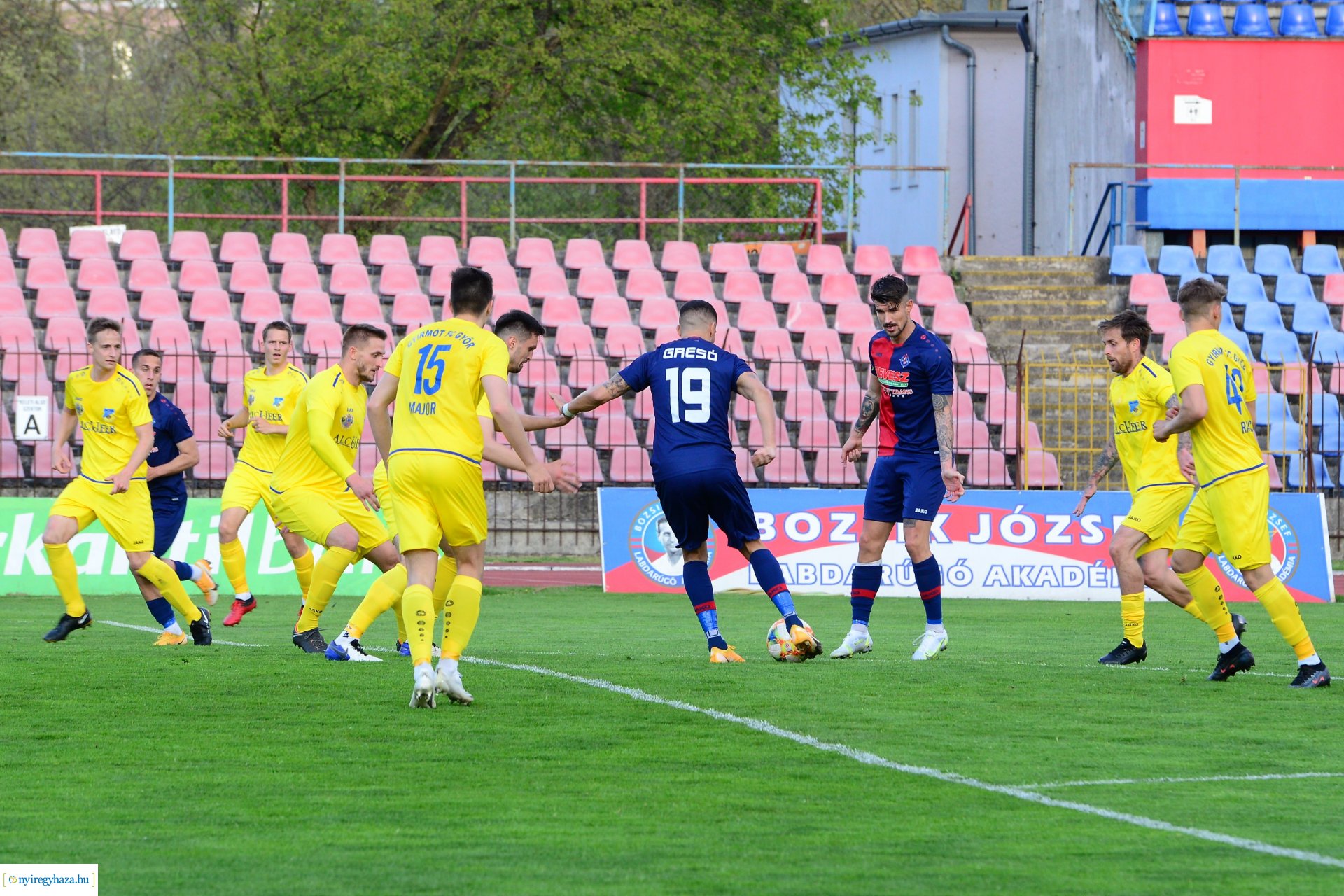 Nyiregyháza Spartacus - Gyirmót FC  labdarúgó mérkőzés