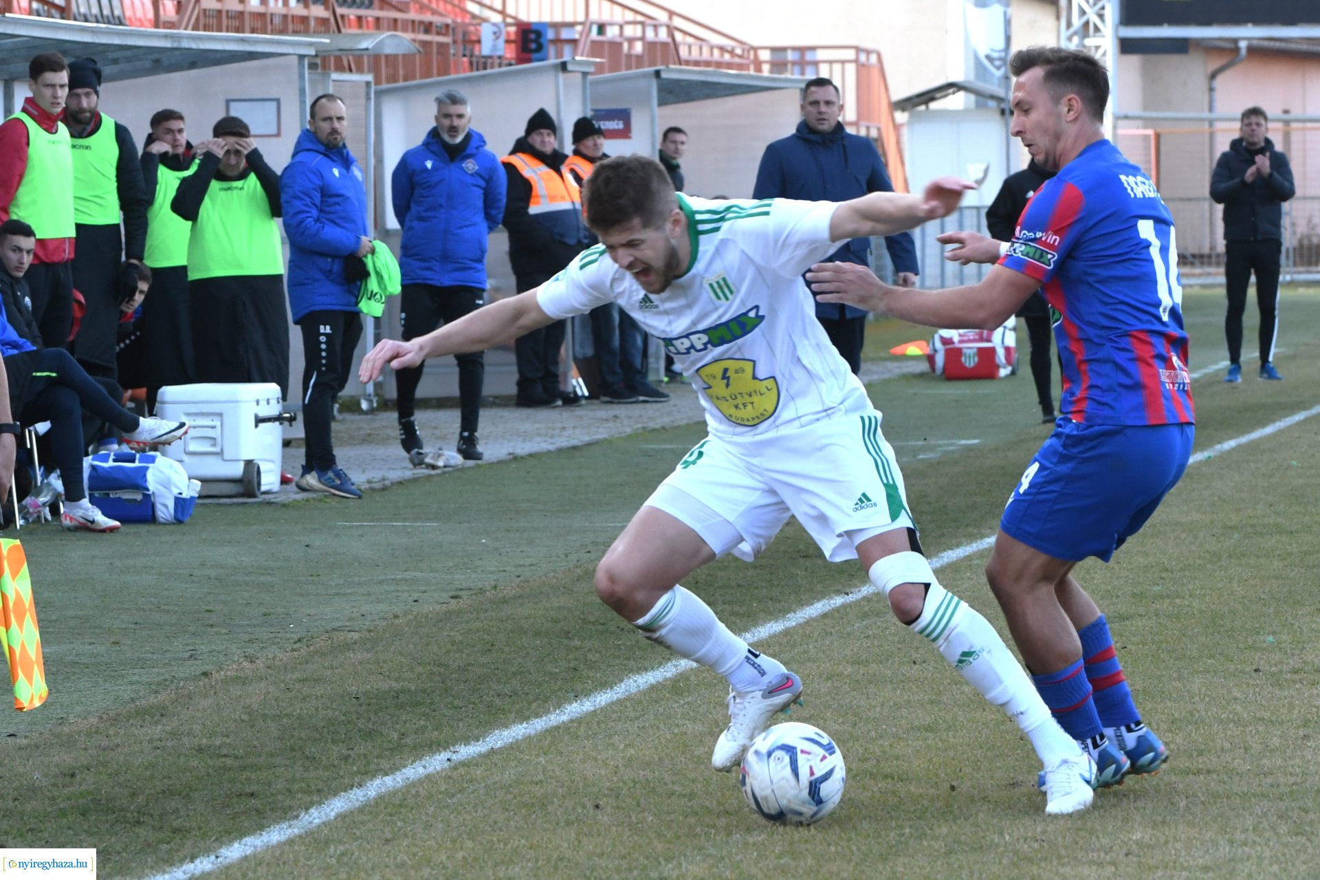 Nyíregyháza Spartacus - Haladás labdarúgó mérkőzés 2024. tavasz