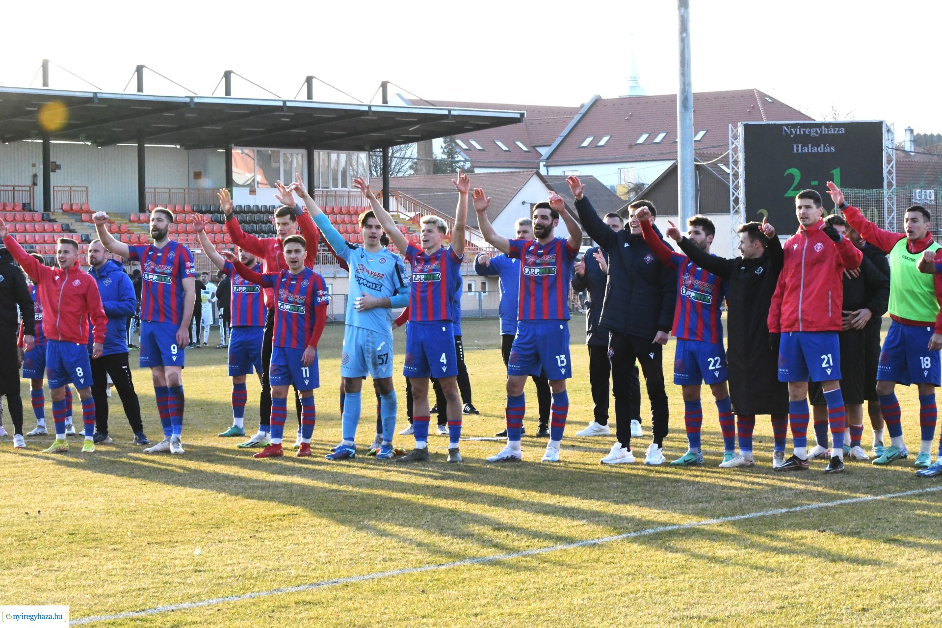 Nyíregyháza Spartacus - Haladás labdarúgó mérkőzés 2024. tavasz