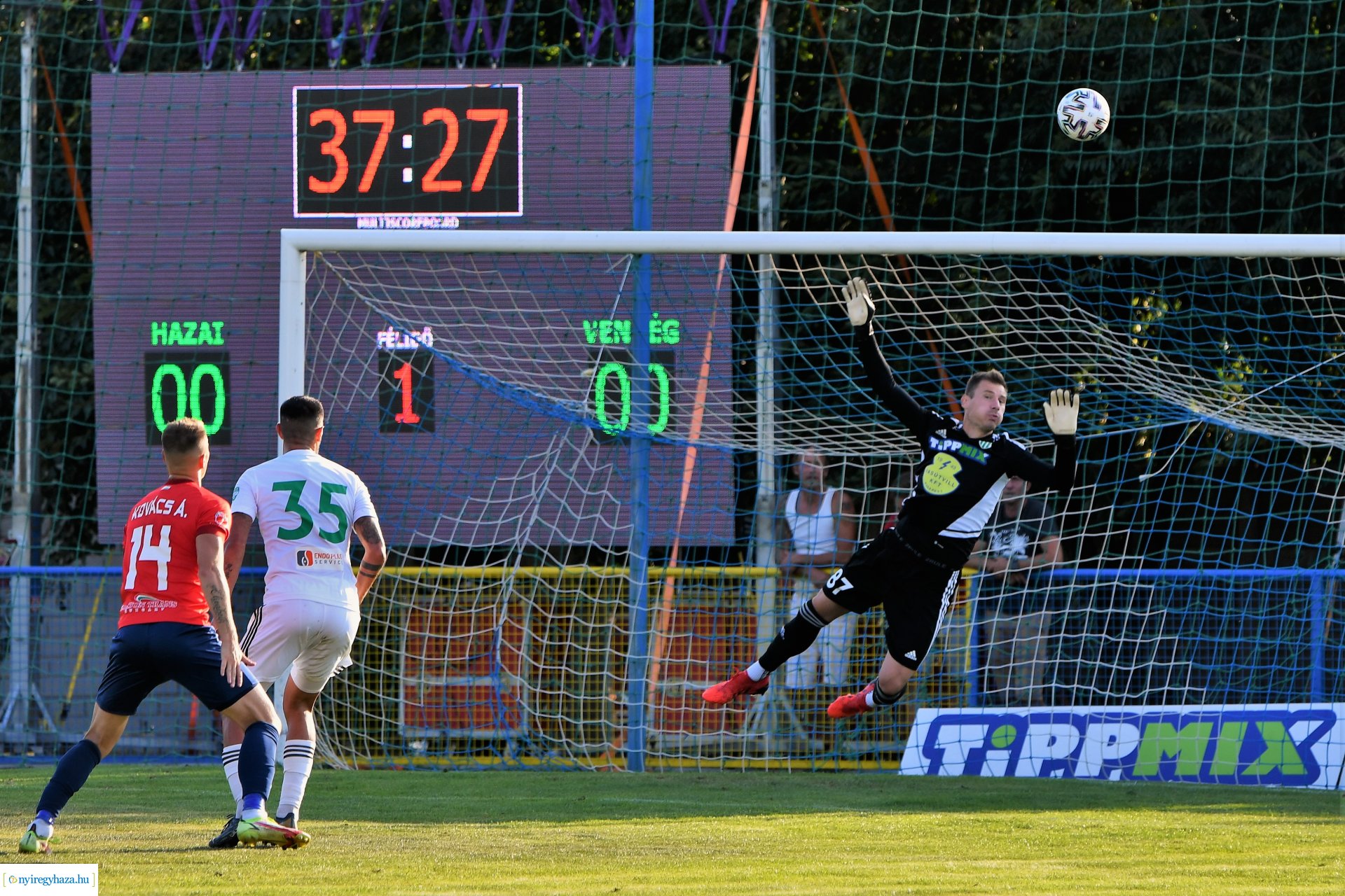 Nyíregyháza Spartacus-Haladás labdarúgó mérkőzés