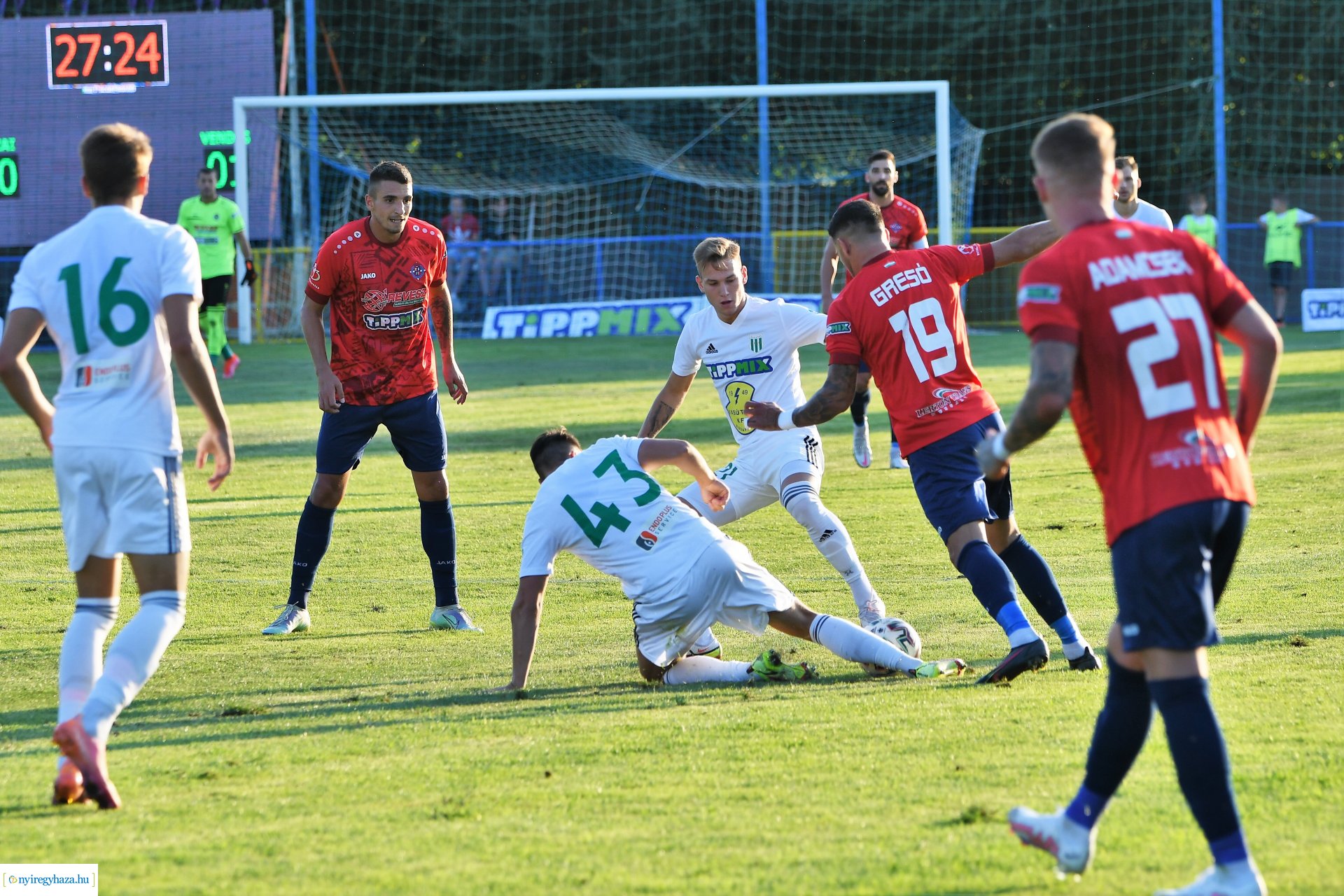 Nyíregyháza Spartacus-Haladás labdarúgó mérkőzés