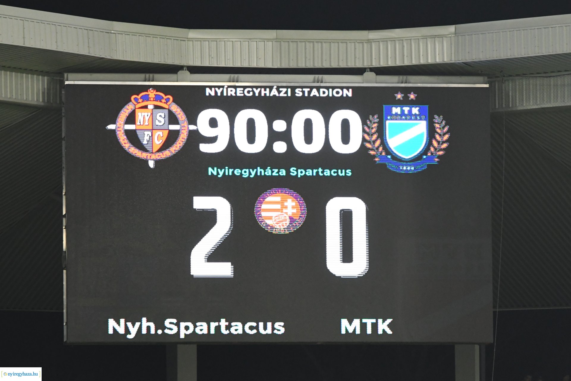 Nyíregyháza Spartacus - MTK Budapest  labdarúgó mérkőzés 2024. ősz
