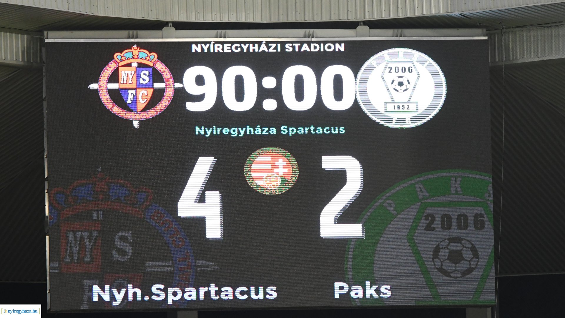 Nyíregyháza Spartacus - Paks labdarúgó mérkőzés