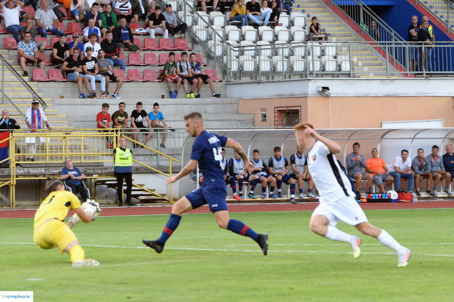 Nyíregyháza Spartacus-Pécs labdarúgó mérkőzés