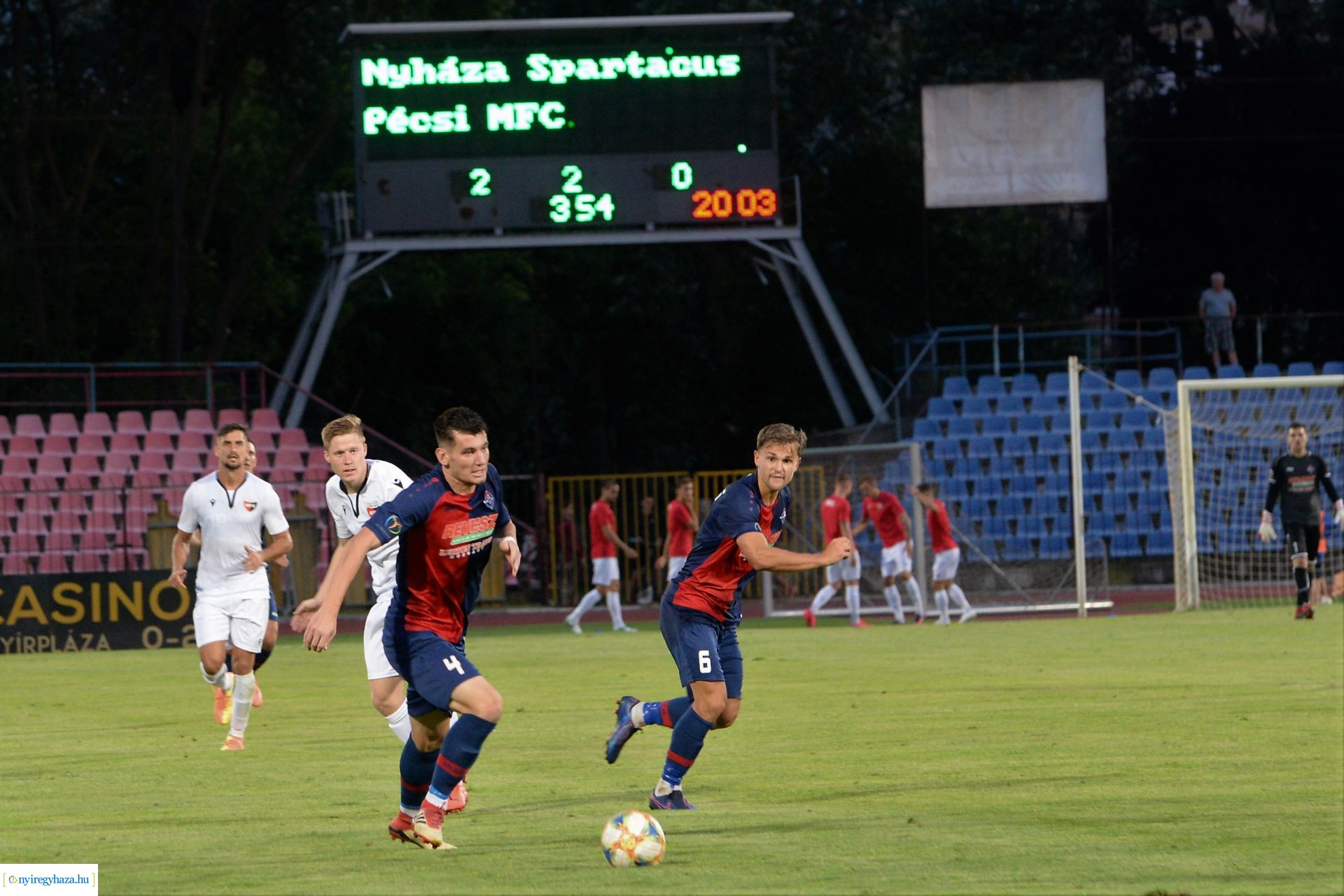 Nyíregyháza Spartacus-Pécs labdarúgó mérkőzés