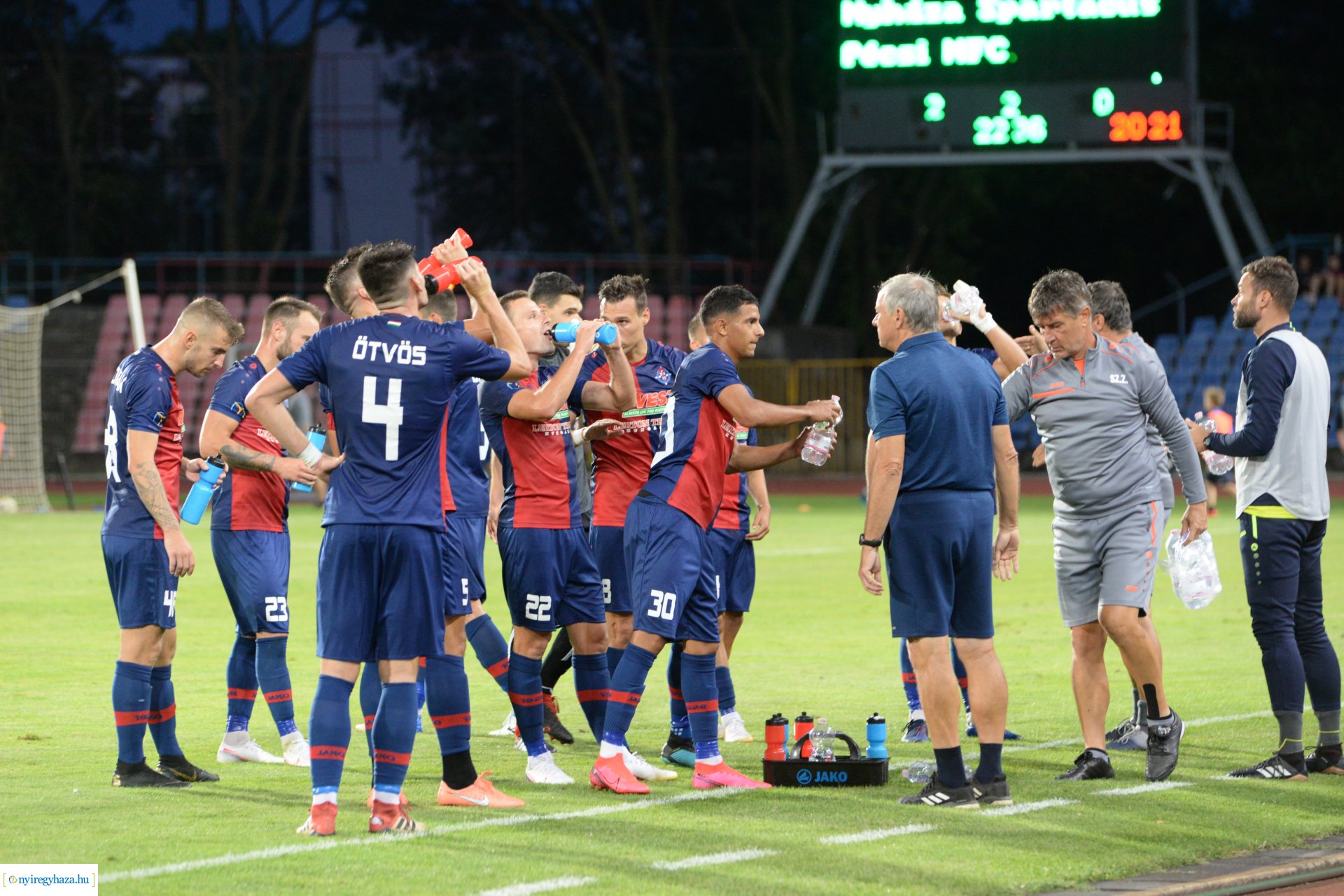 Nyíregyháza Spartacus-Pécs labdarúgó mérkőzés