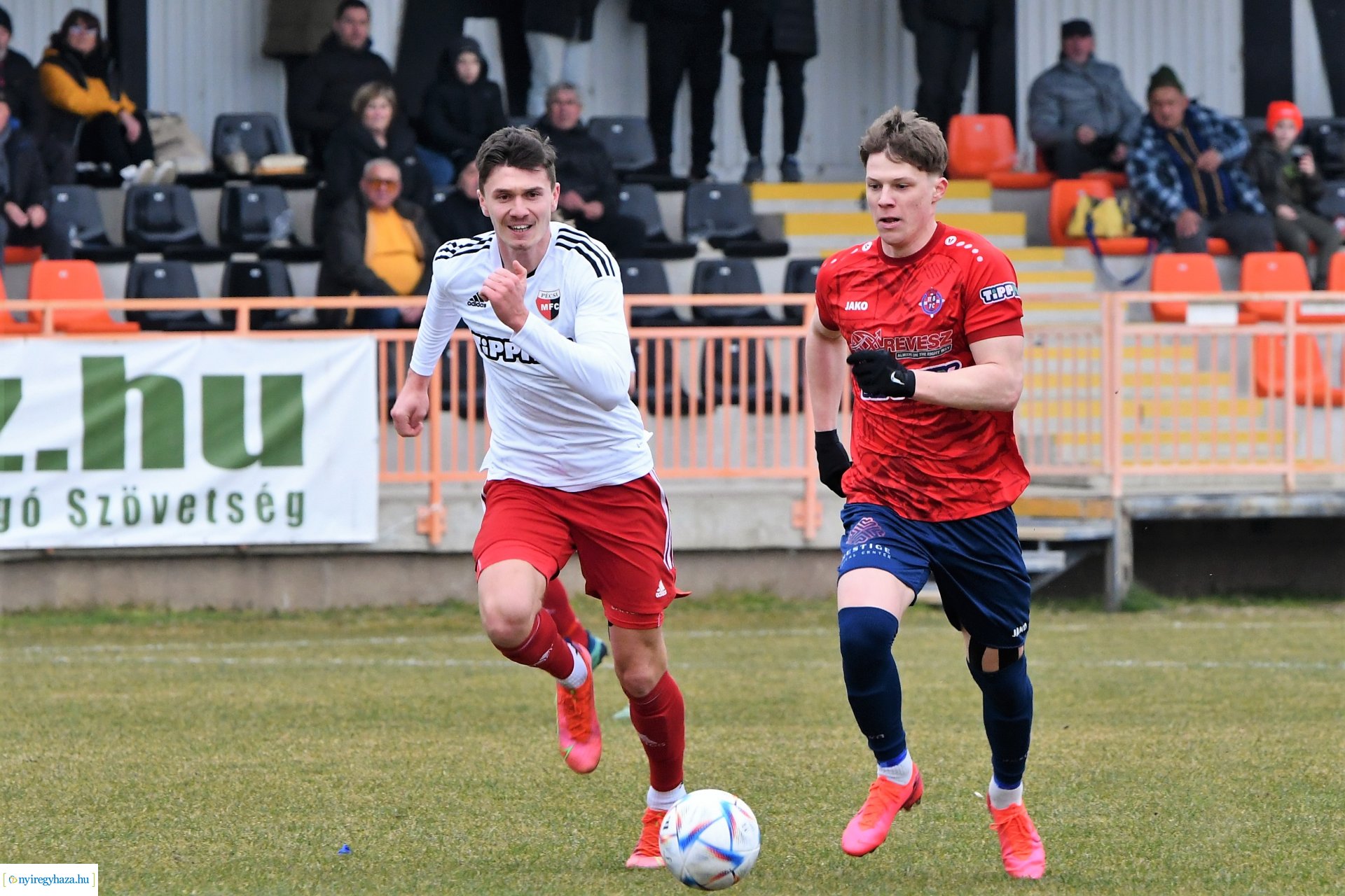 Nyíregyháza Spartacus - Pécsi MFC labdarúgó mérkőzés 2023. tavasz