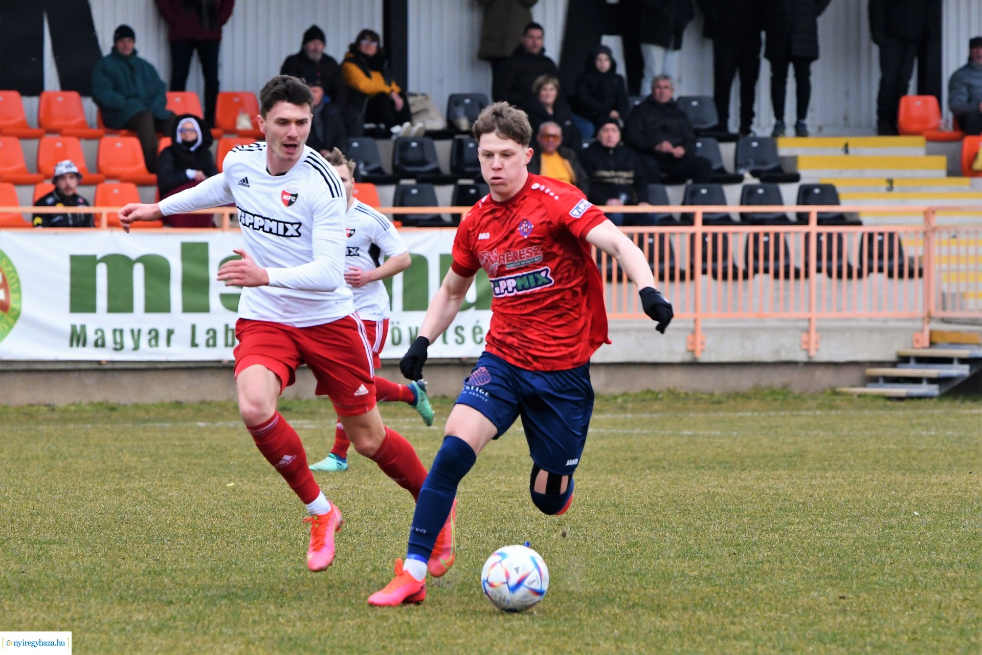 Nyíregyháza Spartacus - Pécsi MFC labdarúgó mérkőzés 2023. tavasz