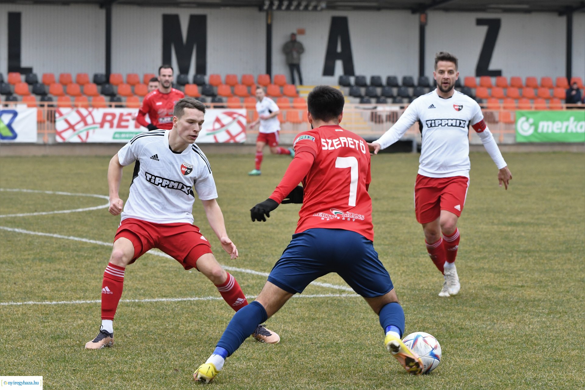 Nyíregyháza Spartacus - Pécsi MFC labdarúgó mérkőzés 2023. tavasz