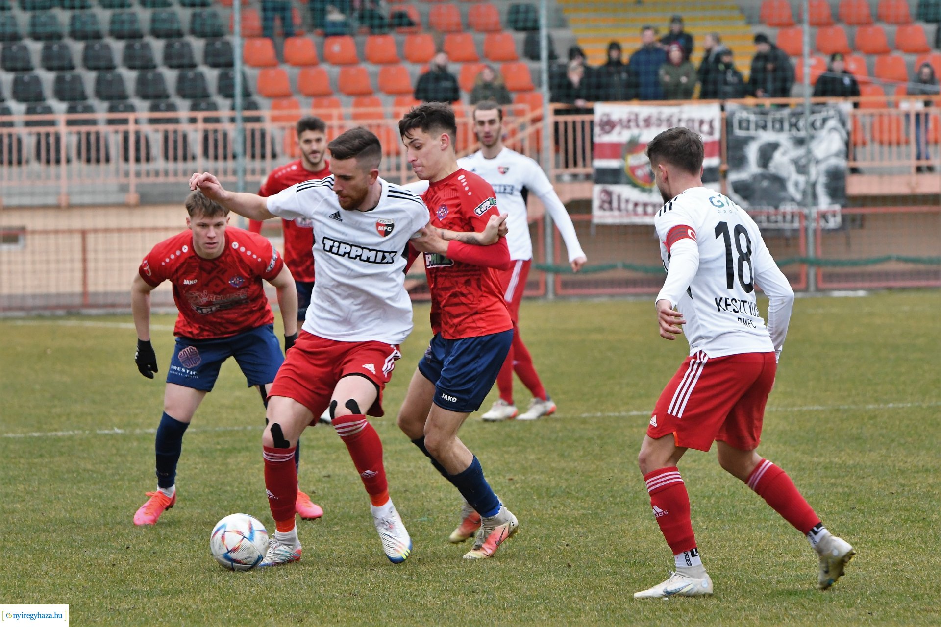 Nyíregyháza Spartacus - Pécsi MFC labdarúgó mérkőzés 2023. tavasz