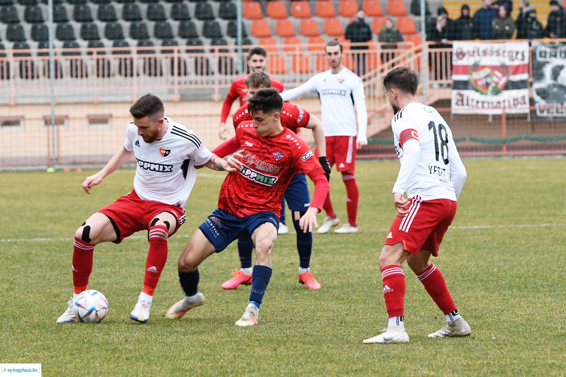 Nyíregyháza Spartacus - Pécsi MFC labdarúgó mérkőzés 2023. tavasz