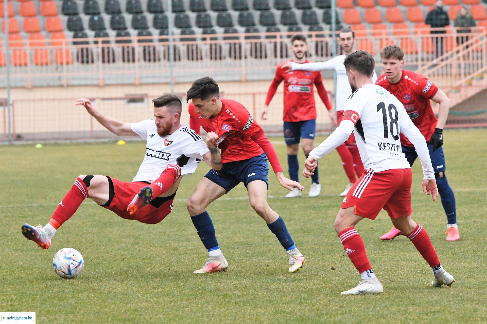 Nyíregyháza Spartacus - Pécsi MFC labdarúgó mérkőzés 2023. tavasz
