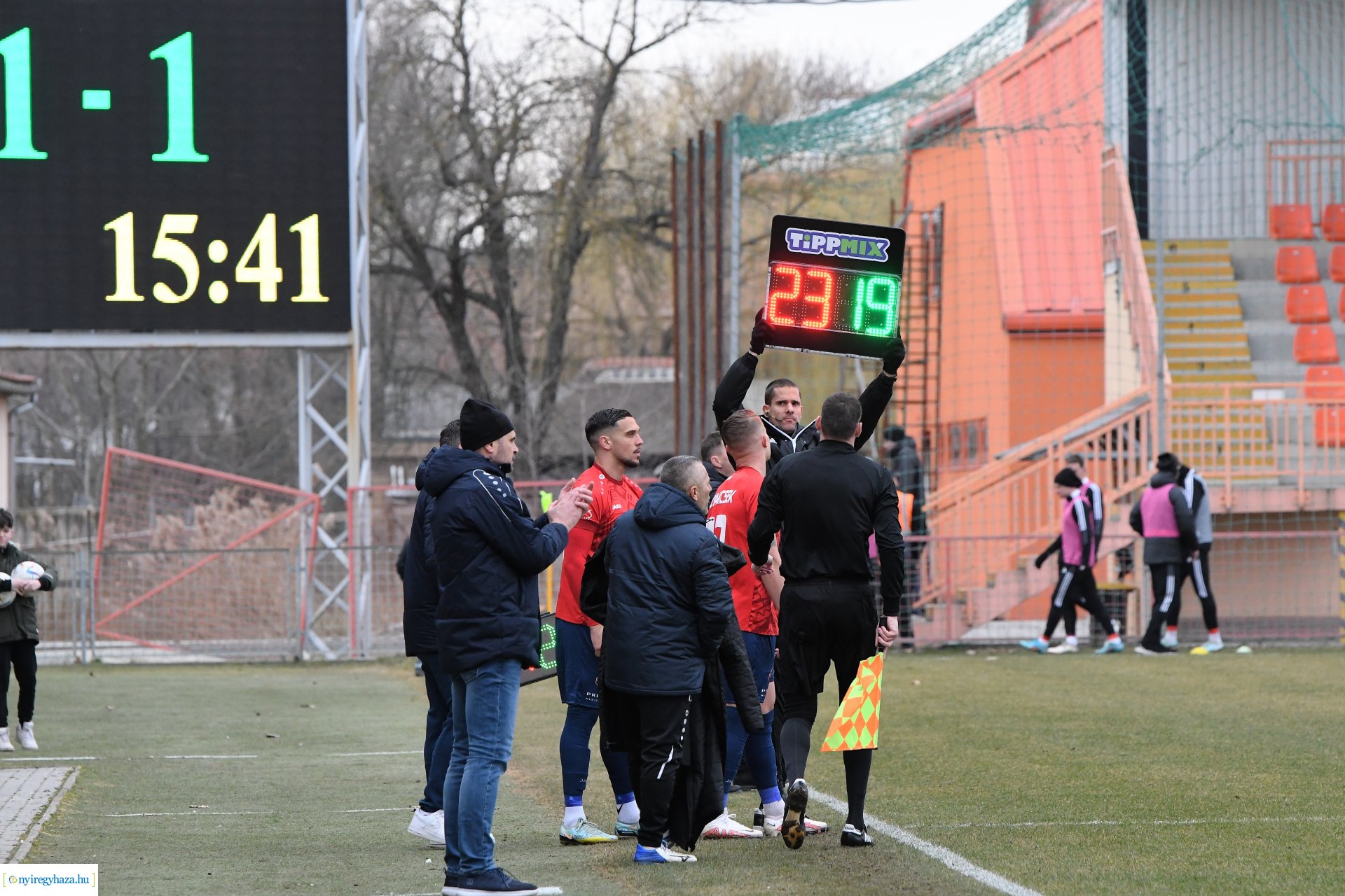Nyíregyháza Spartacus - Pécsi MFC labdarúgó mérkőzés 2023. tavasz