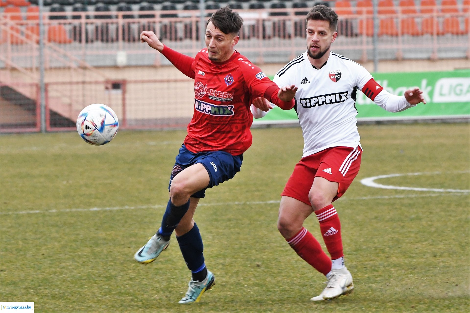 Nyíregyháza Spartacus - Pécsi MFC labdarúgó mérkőzés 2023. tavasz