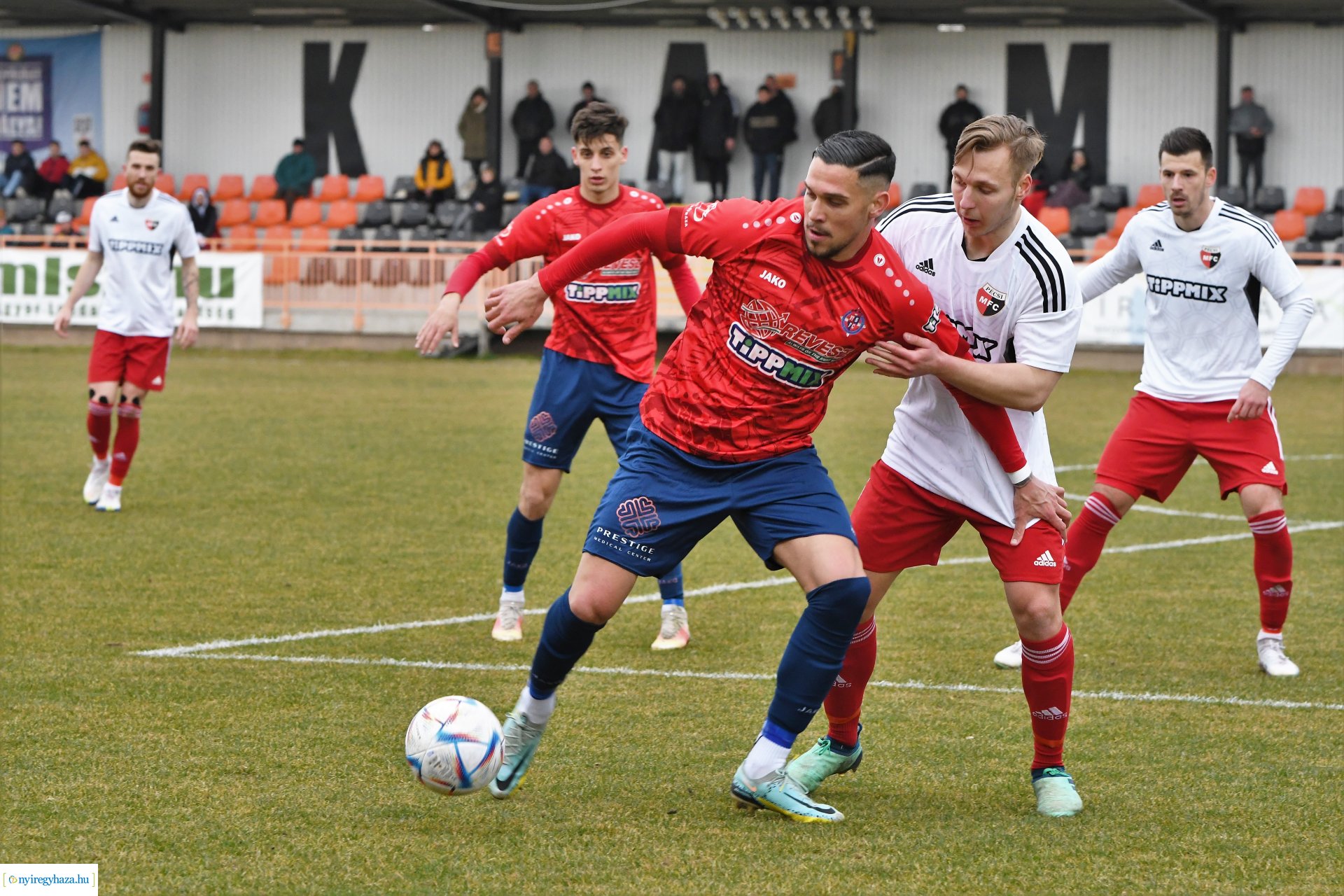 Nyíregyháza Spartacus - Pécsi MFC labdarúgó mérkőzés 2023. tavasz