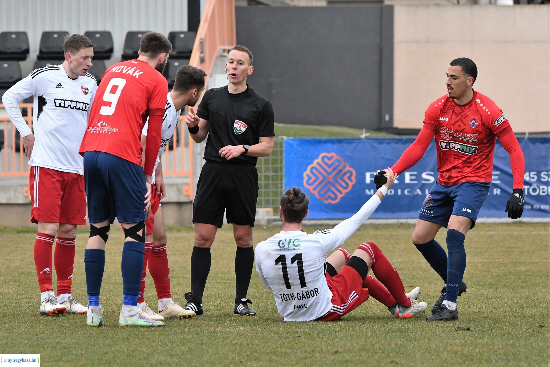 Nyíregyháza Spartacus - Pécsi MFC labdarúgó mérkőzés 2023. tavasz