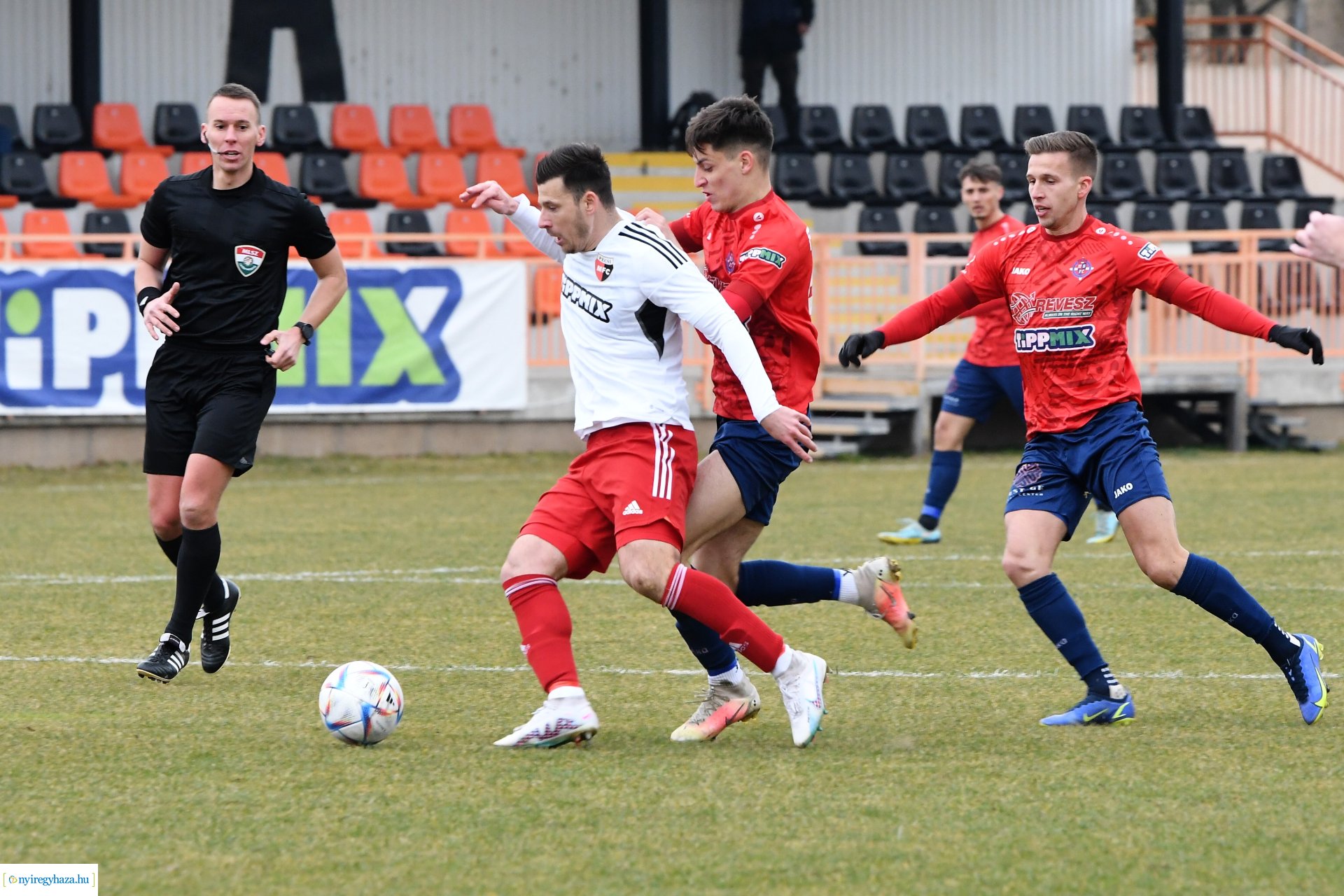 Nyíregyháza Spartacus - Pécsi MFC labdarúgó mérkőzés 2023. tavasz