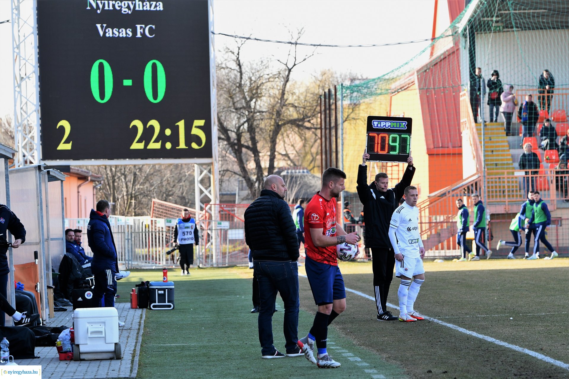 Nyíregyháza Spartacus - Vasas labdarúgó mérkőzés - 2022. tavasz