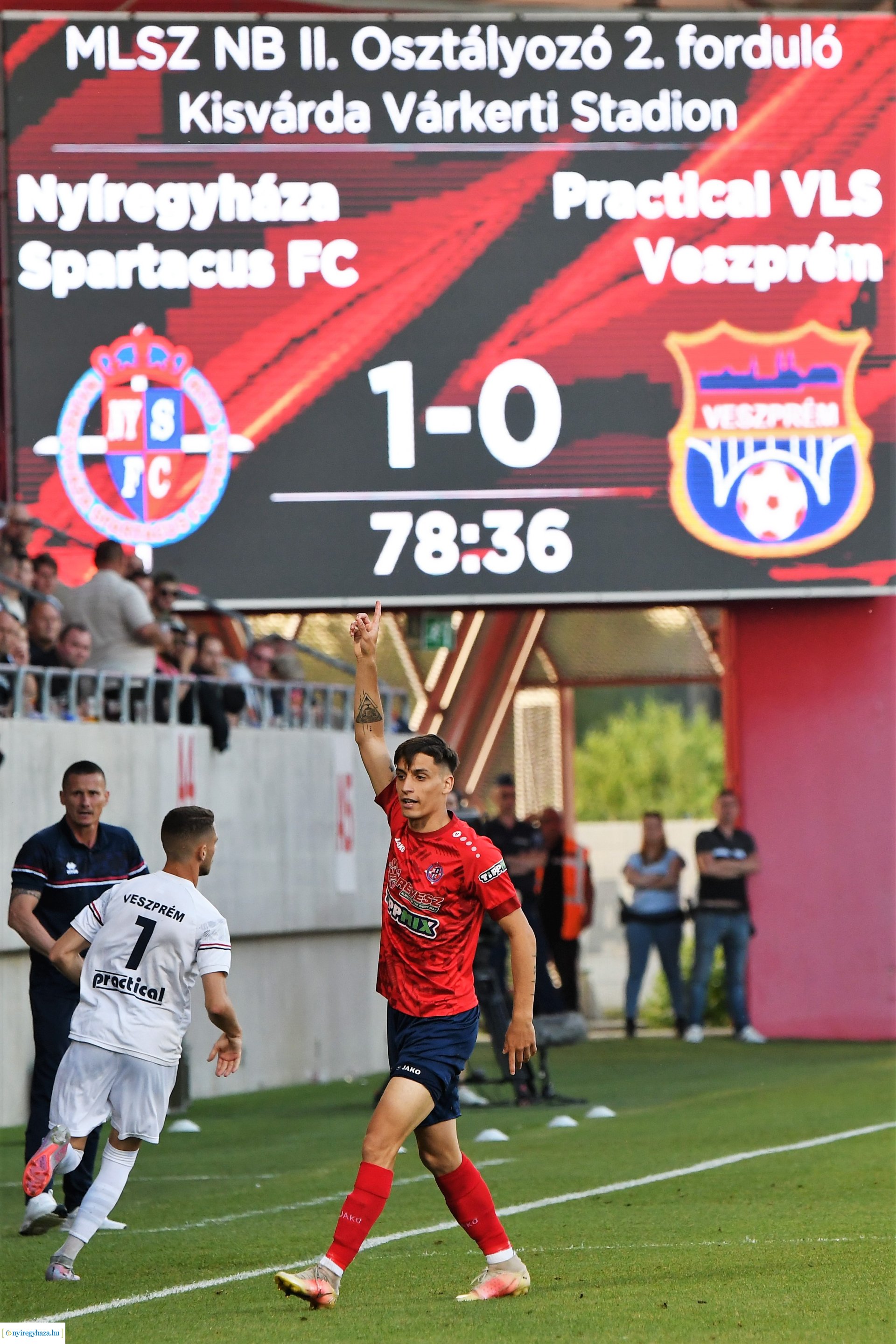 Nyíregyháza Spartacus - Veszprém osztályozó visszavágó labdarúgó mérkőzés