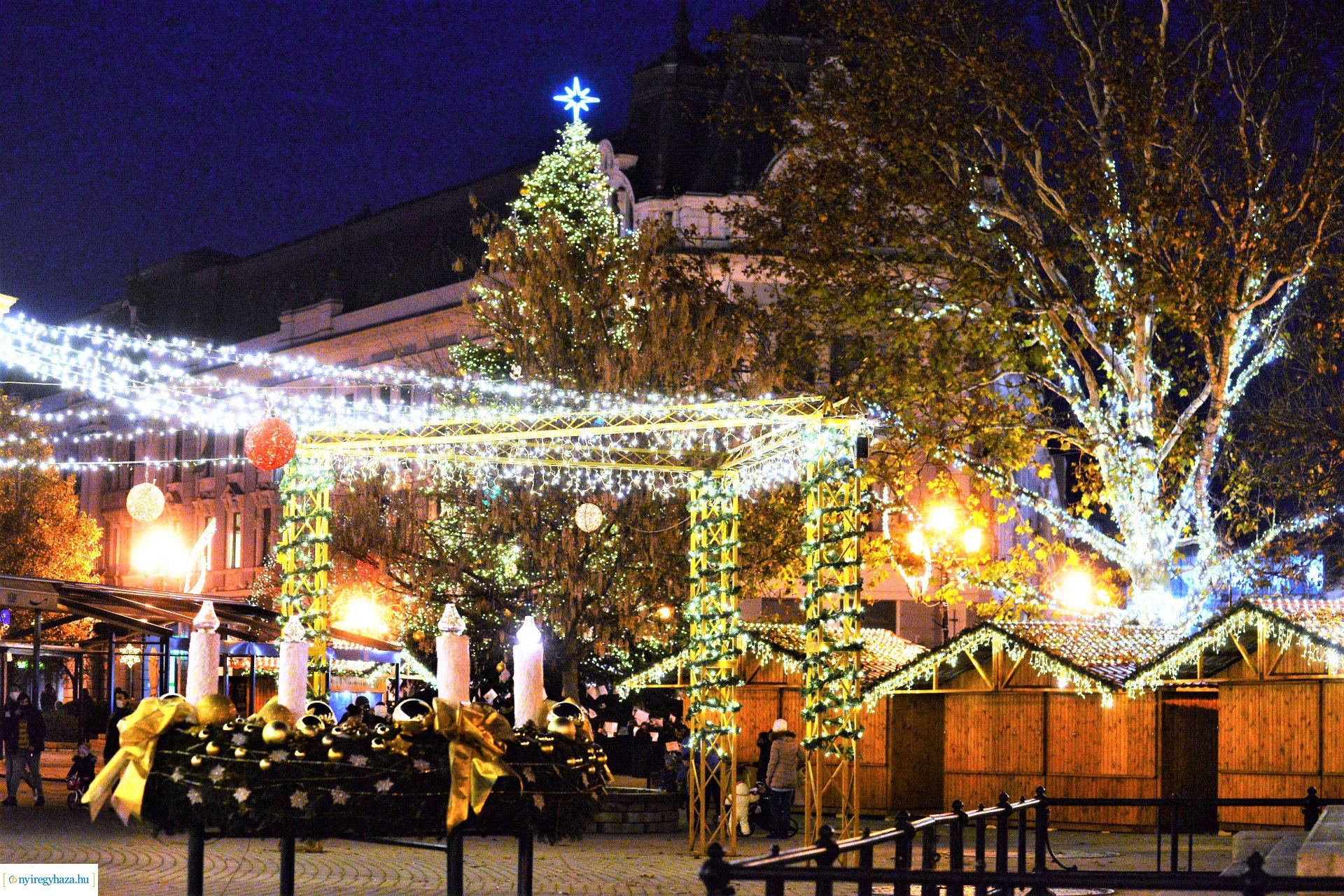 Nyíregyháza ünnepi fényei