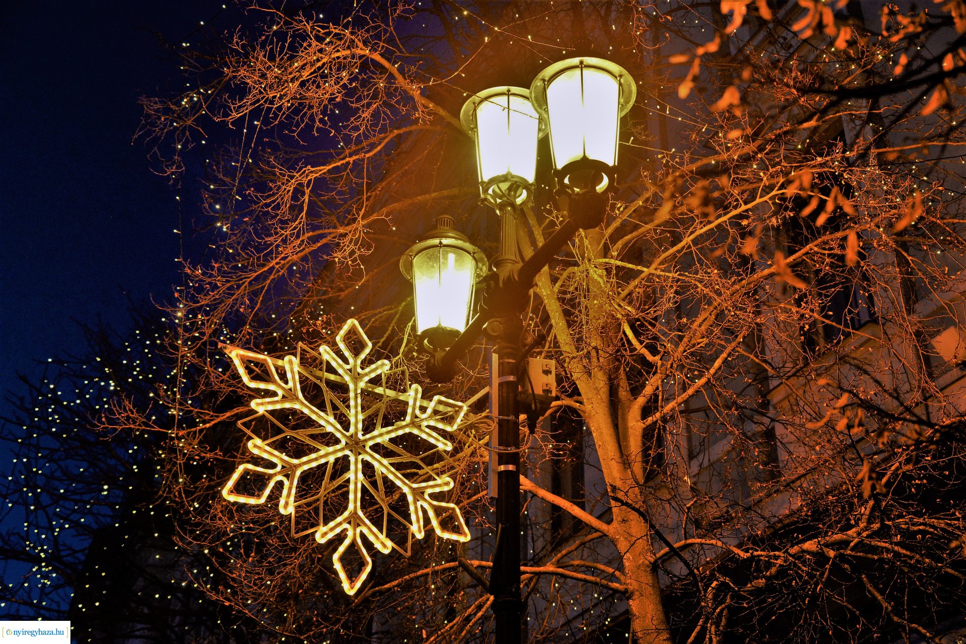 Nyíregyháza ünnepi fényei