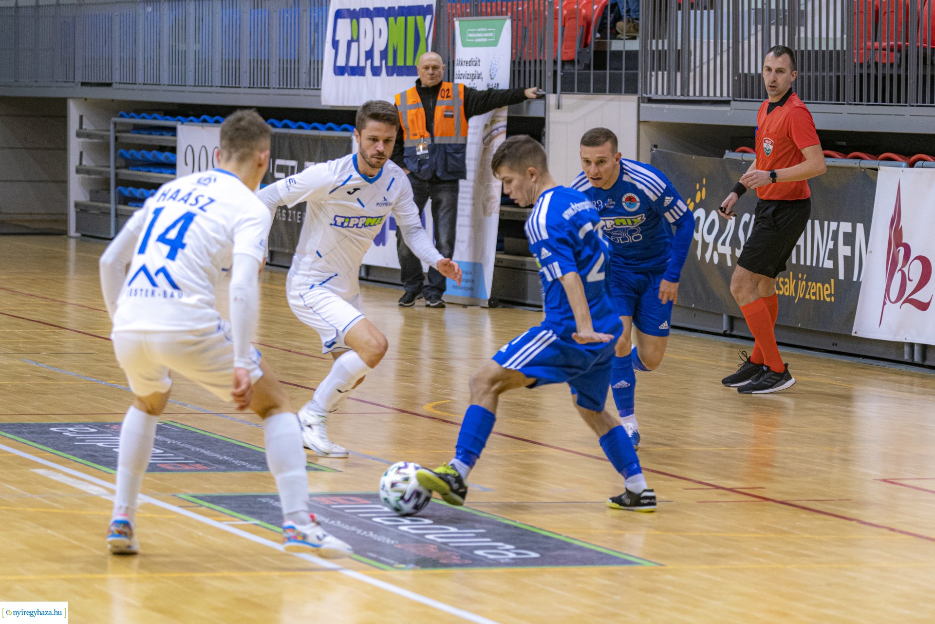 Nyíregyháza vs SG Kecskemét futsal mérkőzés a Continental Arénában