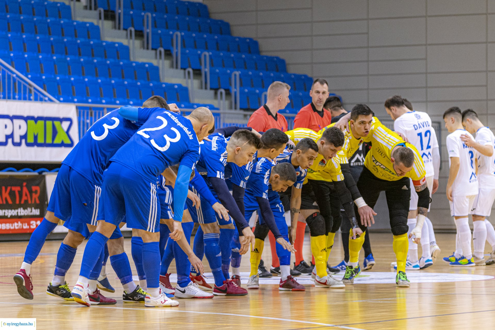 Nyíregyháza vs SG Kecskemét futsal mérkőzés a Continental Arénában