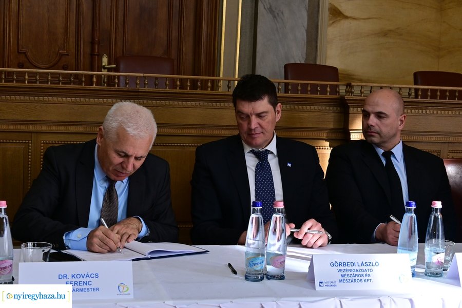 Nyíregyházi Déli Ipari Park fejlesztésének aláírása 20240212