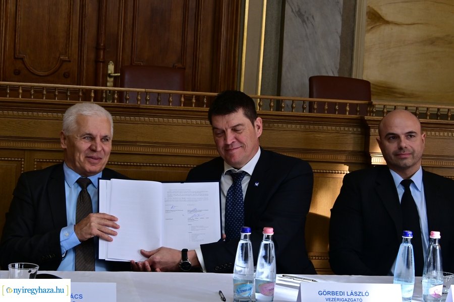 Nyíregyházi Déli Ipari Park fejlesztésének aláírása 20240212