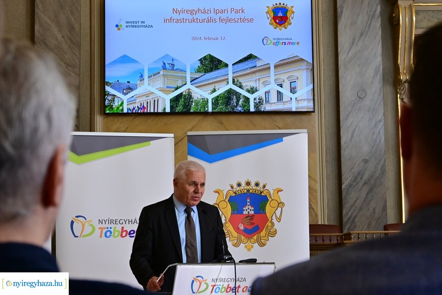 Nyíregyházi Déli Ipari Park fejlesztésének aláírása 20240212