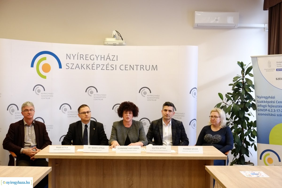 Nyíregyházi Szakképzési Centrum beiskolázási sajtótájékoztatója