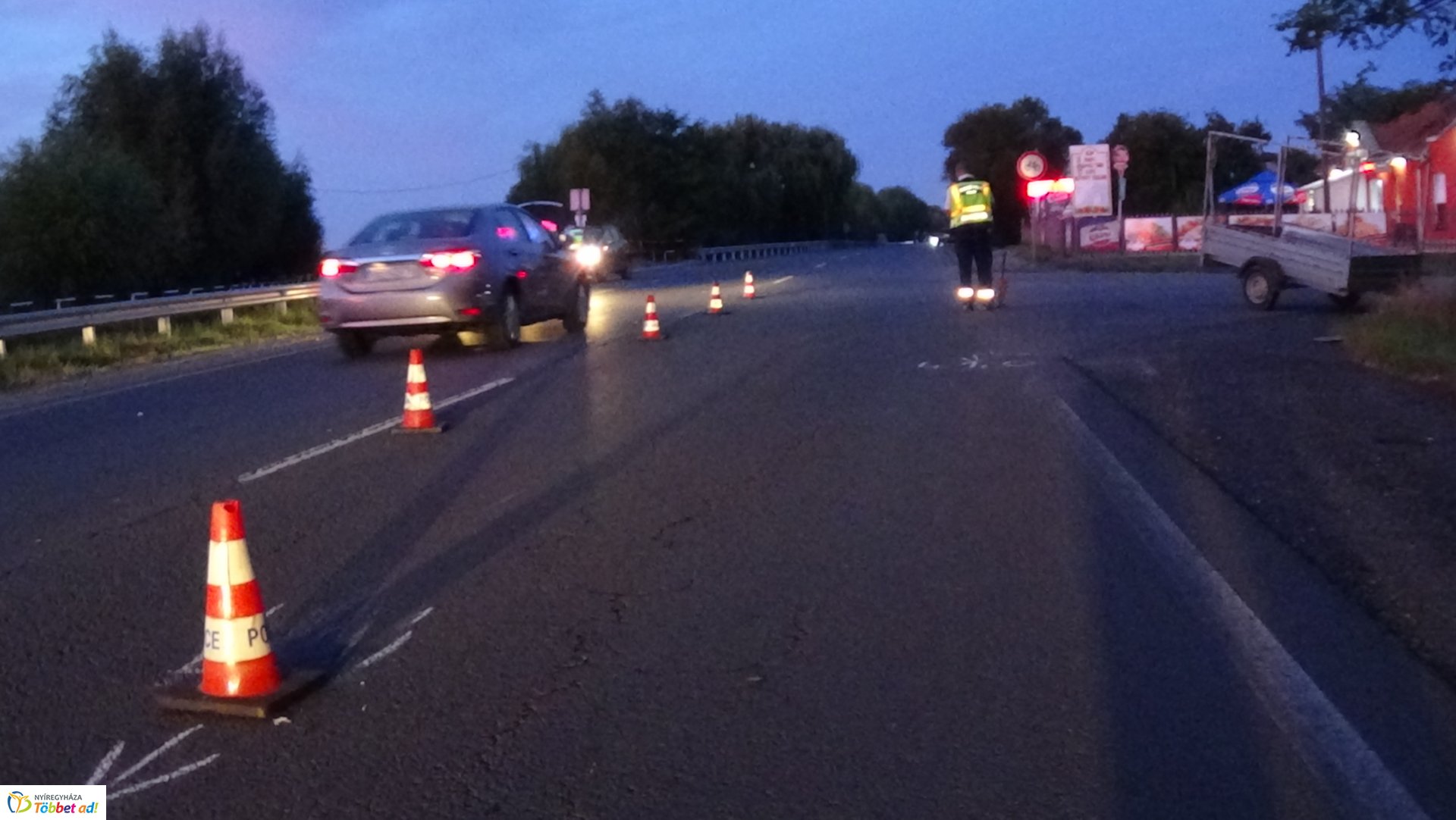 Nyírpazony külterületén is történt baleset kedd este