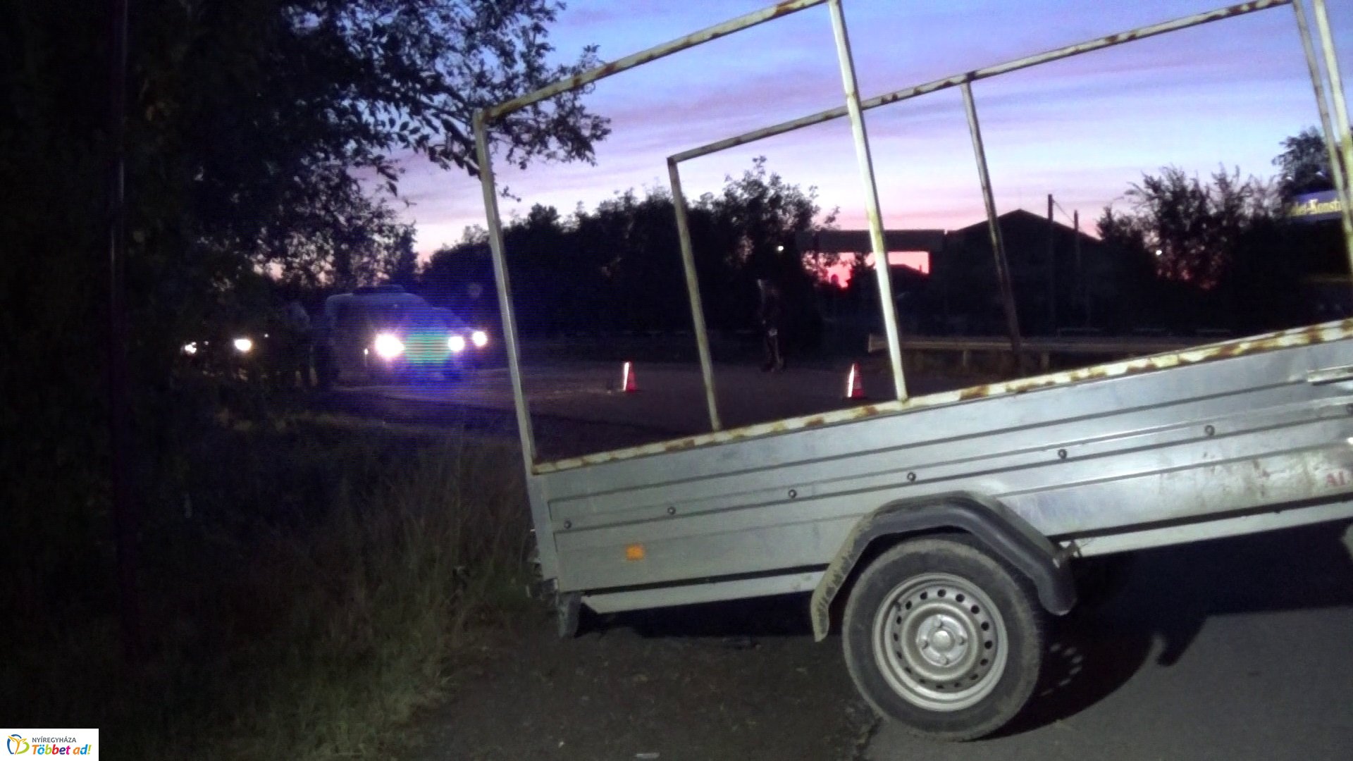 Nyírpazony külterületén is történt baleset kedd este