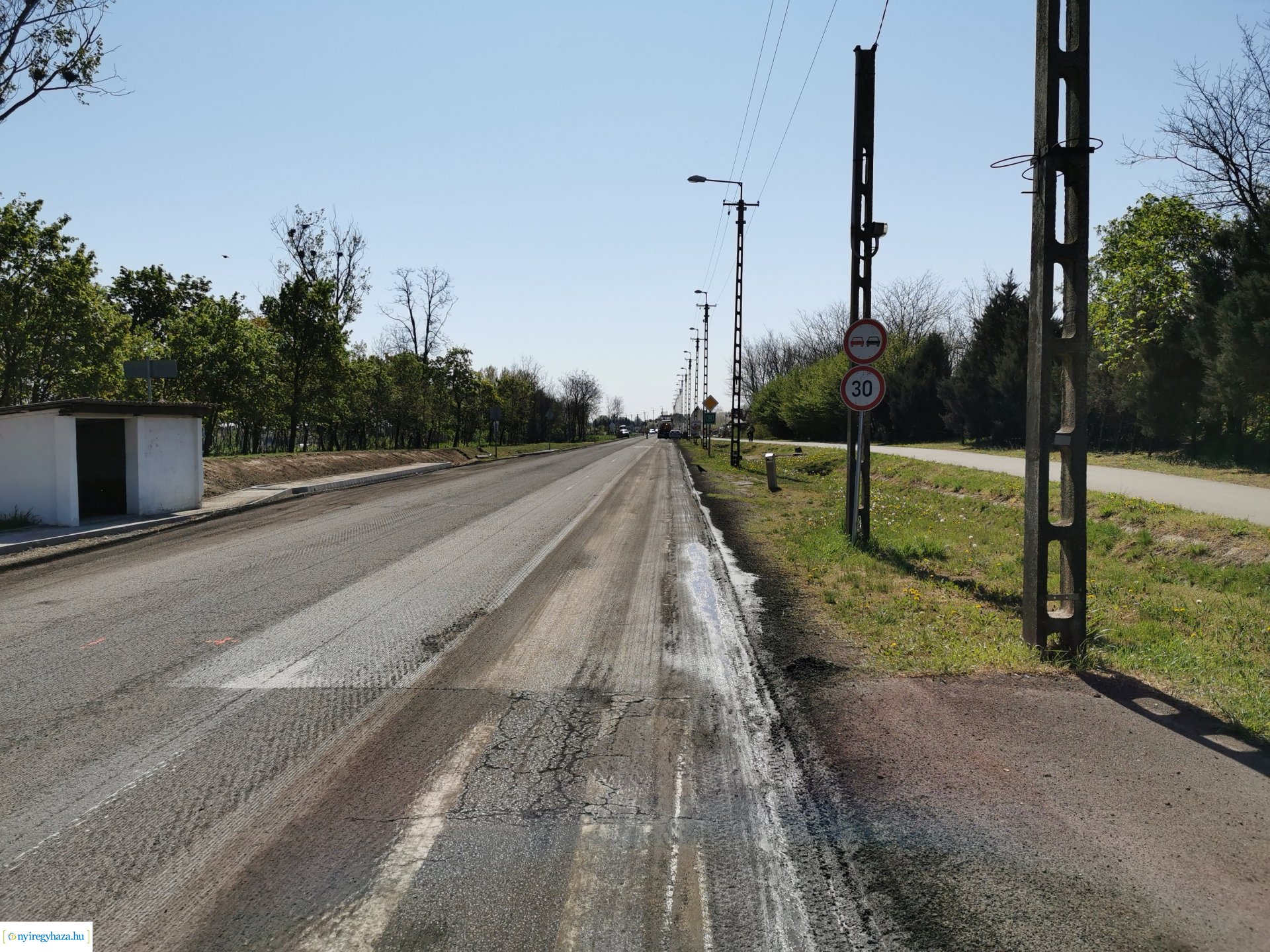 Nyírtelek aszfaltmarás