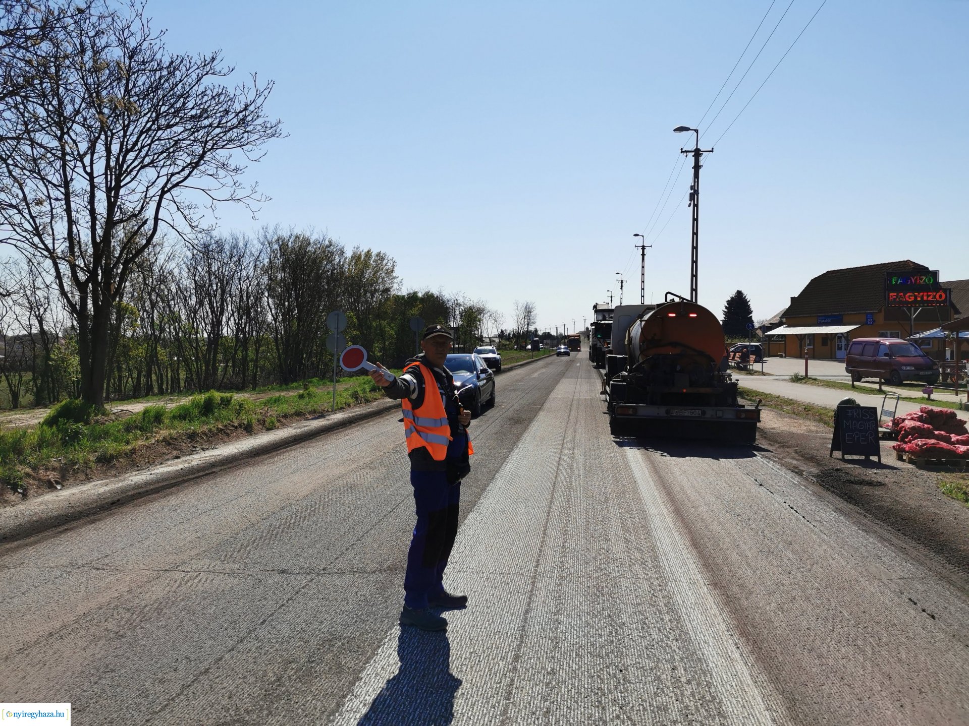 Nyírtelek aszfaltmarás