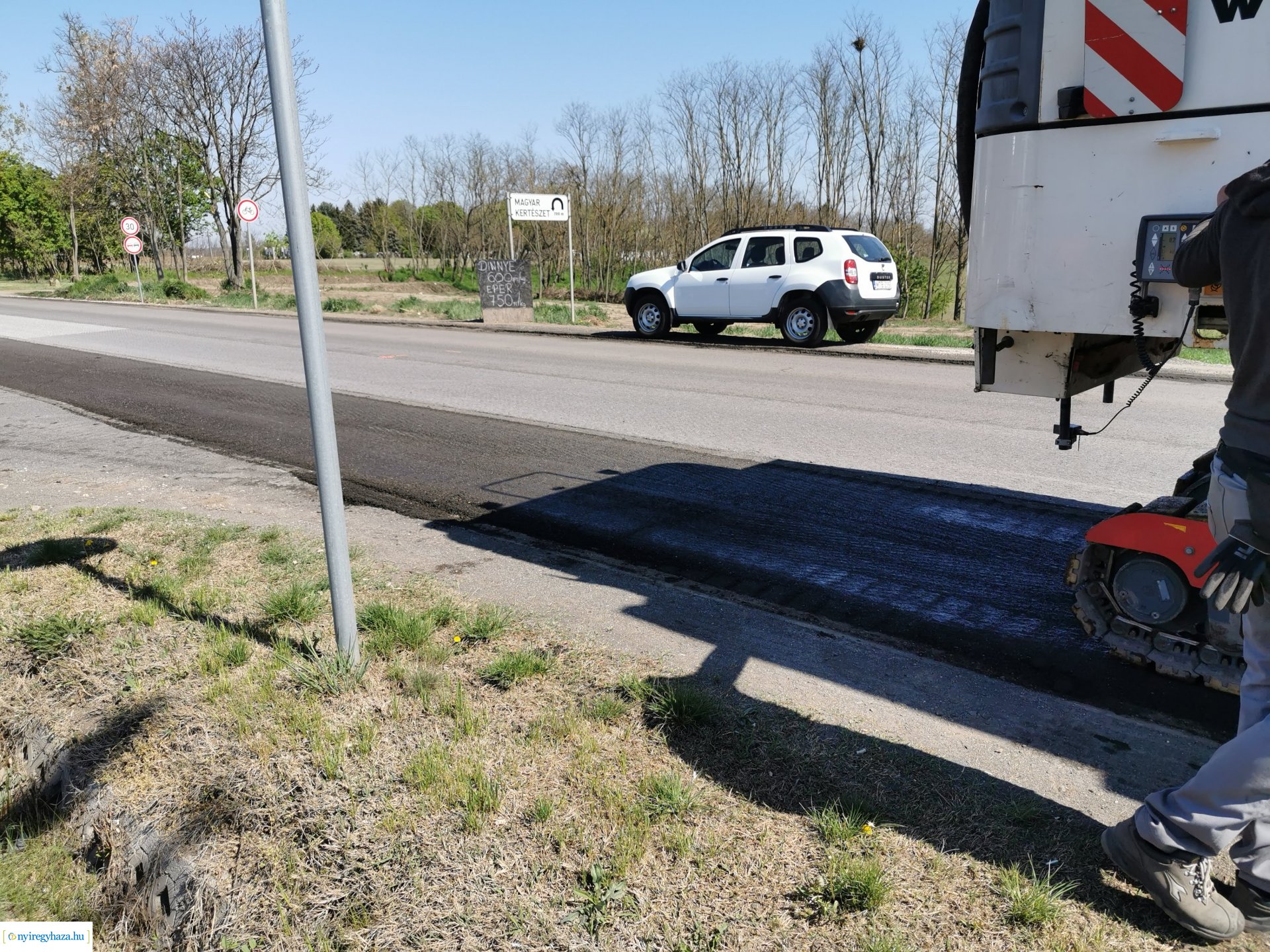 Nyírtelek aszfaltmarás