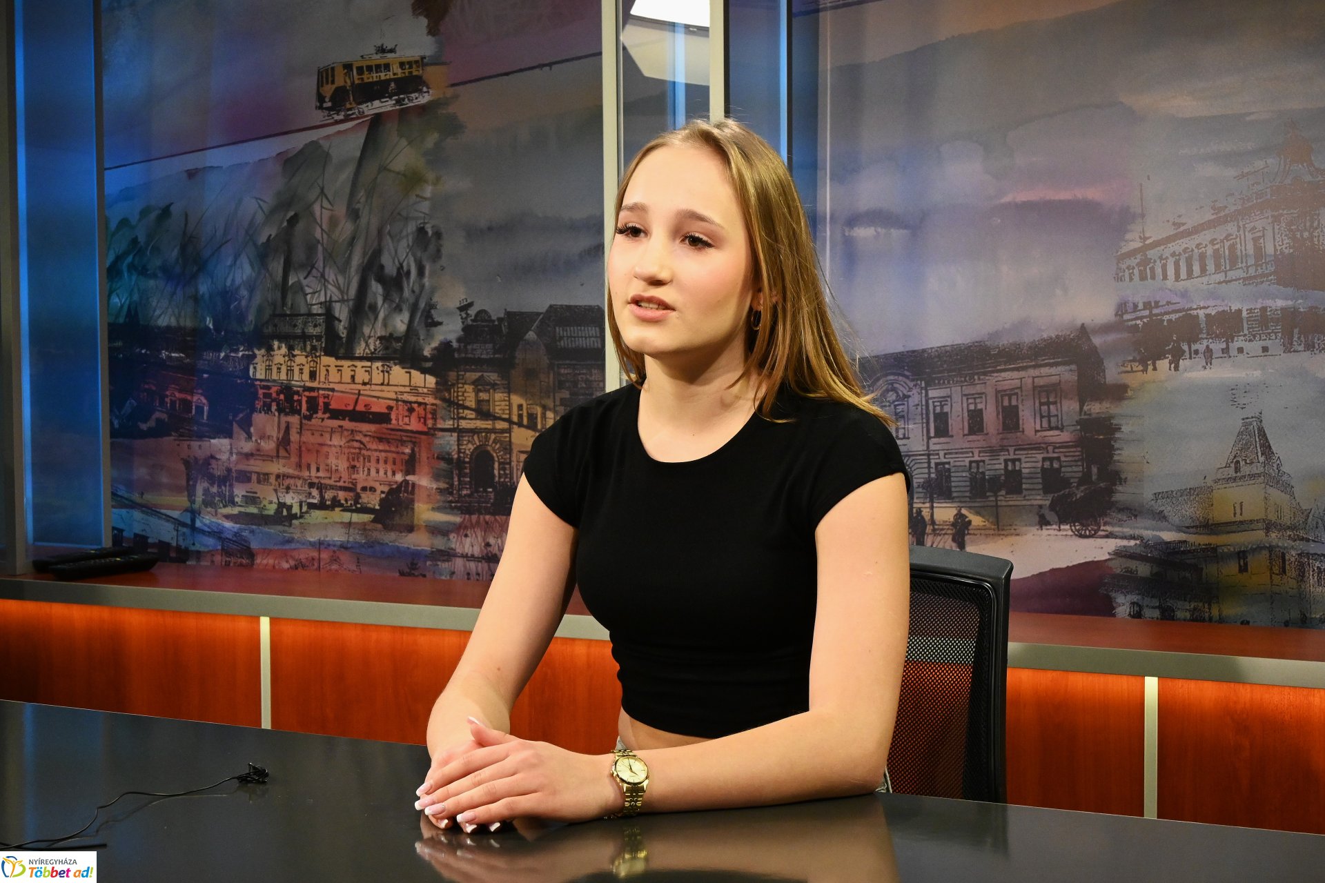 Nyolcadikosok látogattak a Zelk iskolából a Nyíregyházi Televízió stúdiójába