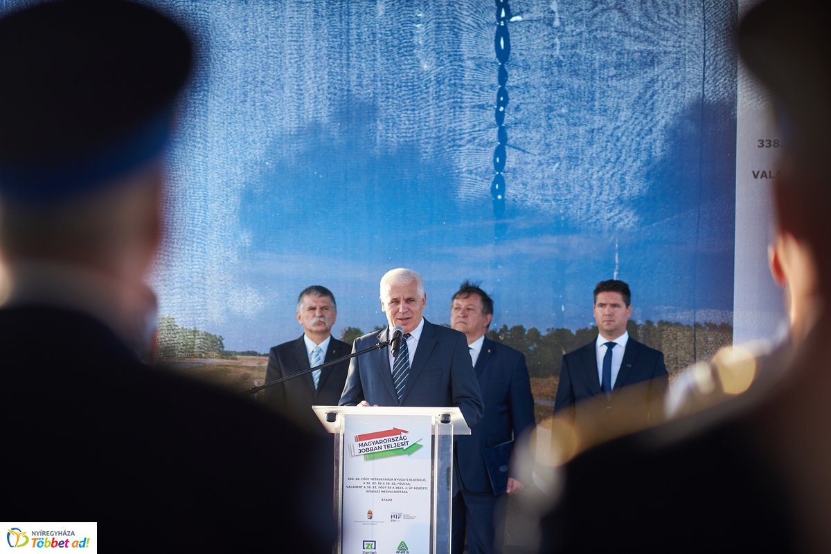 Nyugati elkerülő szakasz átadó - Nyírszőlős