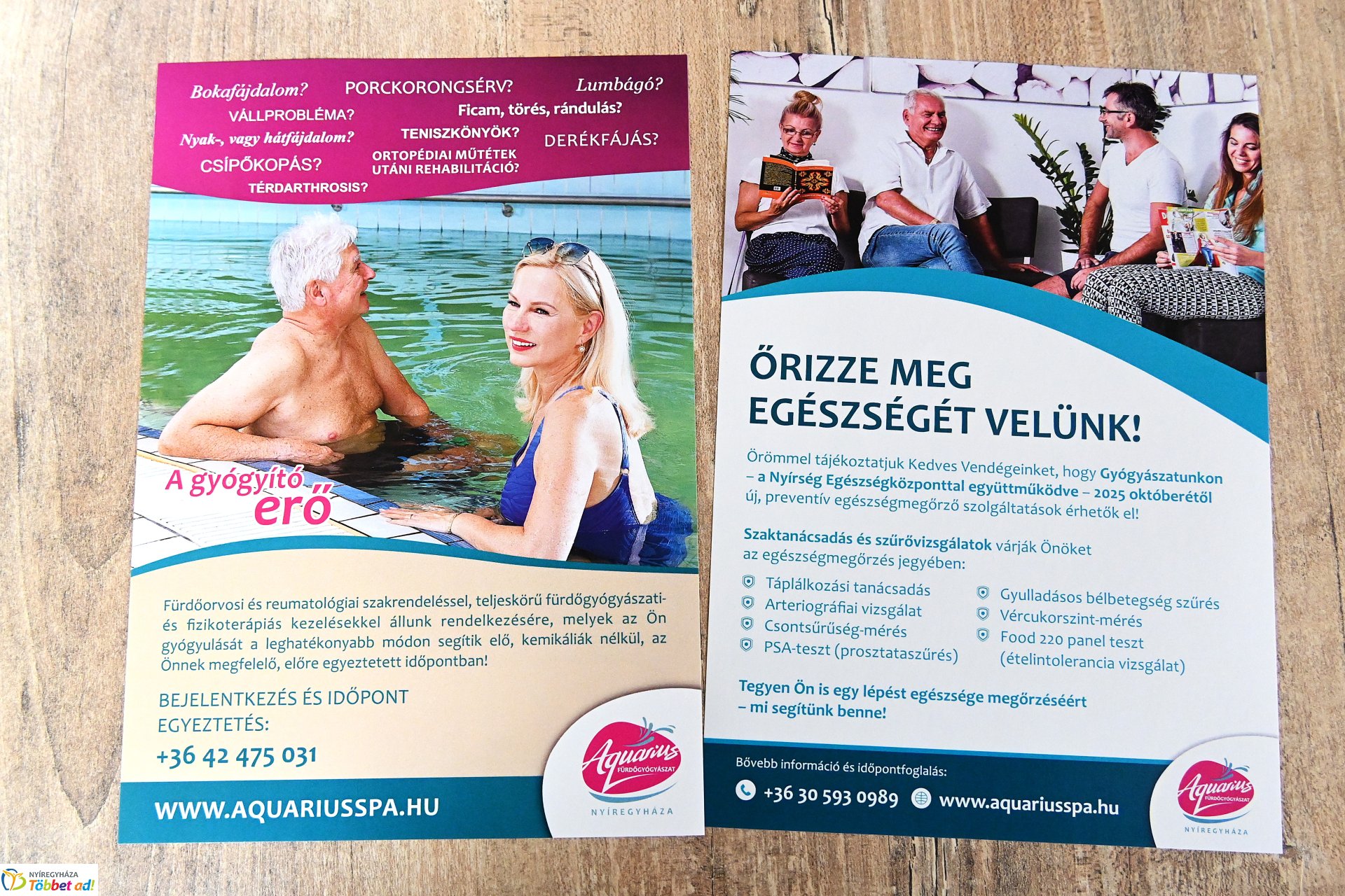 Nyugdíjas egészségnap az Aquariusban