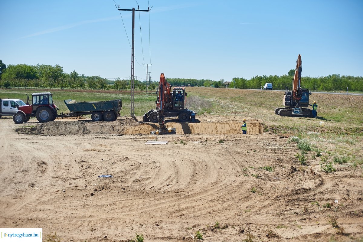 Nyulastó - csapadékelvezető építés 20200522